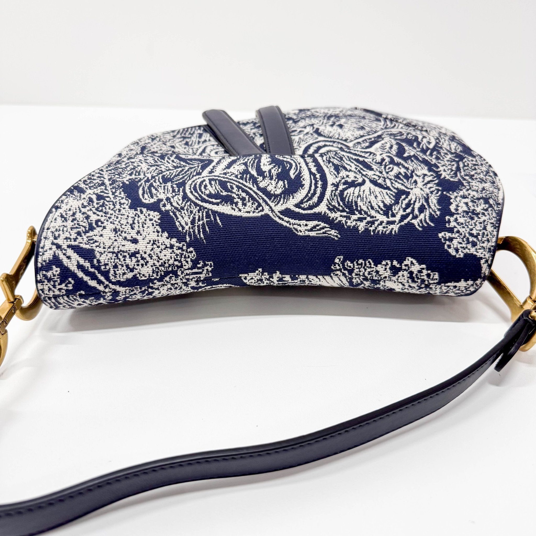 DIOR Blue Canvas Saddle Shoulder Bag, in , Sold by HIVE PRELOVED - Shoulder Bags, ,