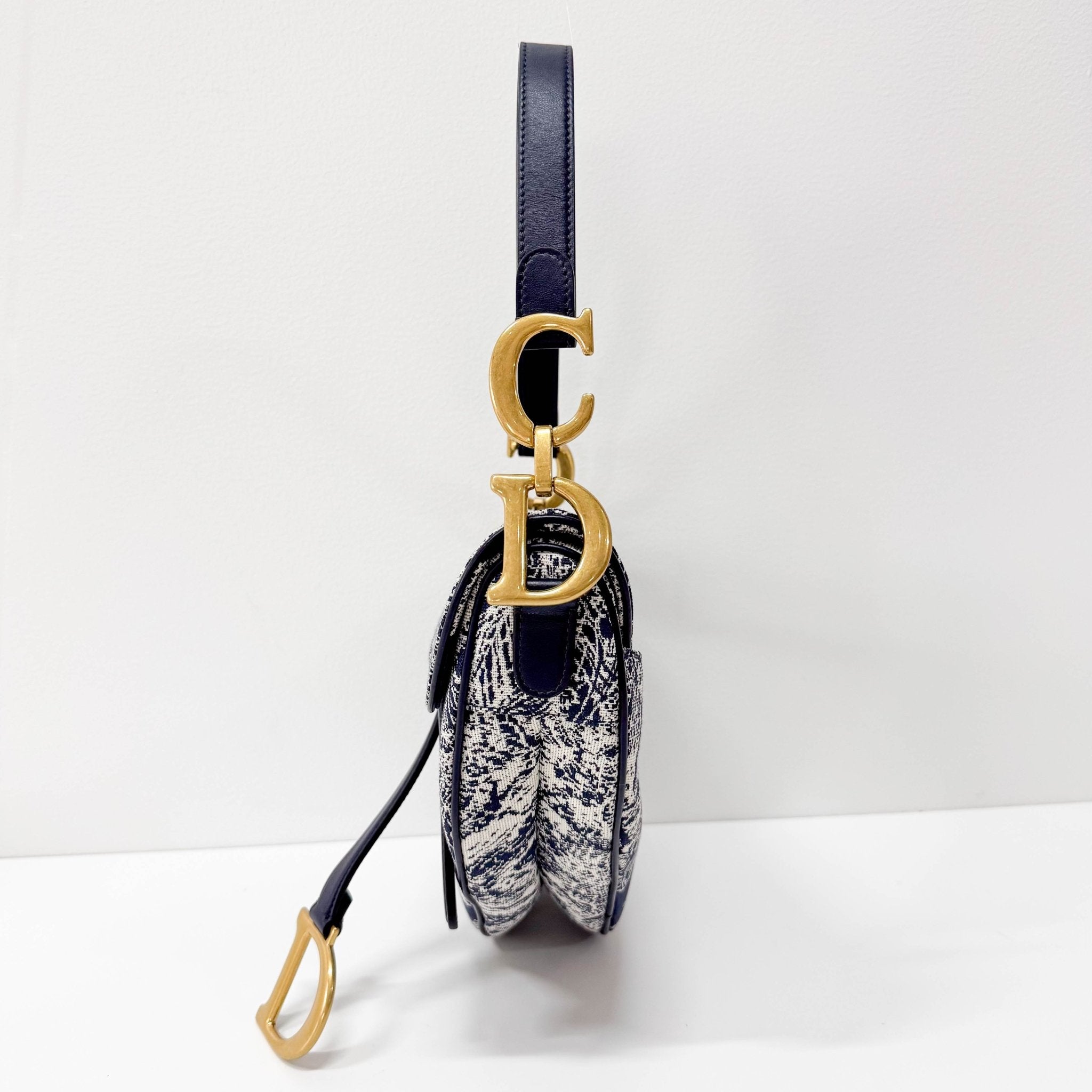 DIOR Blue Canvas Saddle Shoulder Bag, in , Sold by HIVE PRELOVED - Shoulder Bags, ,