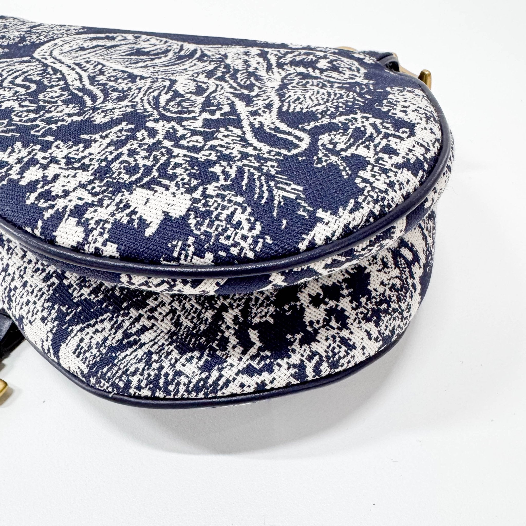 DIOR Blue Canvas Saddle Shoulder Bag, in , Sold by HIVE PRELOVED - Shoulder Bags, ,