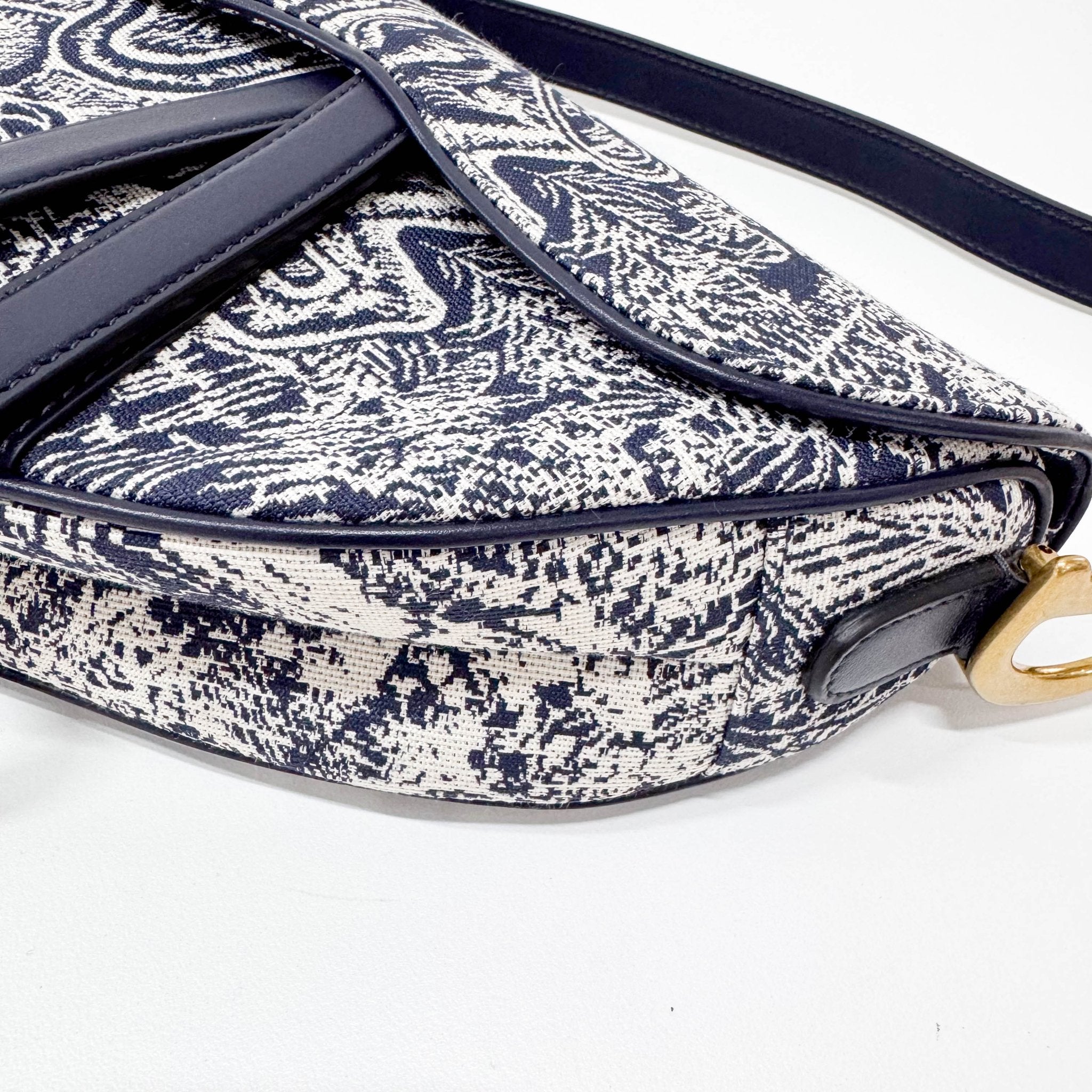 DIOR Blue Canvas Saddle Shoulder Bag, in , Sold by HIVE PRELOVED - Shoulder Bags, ,