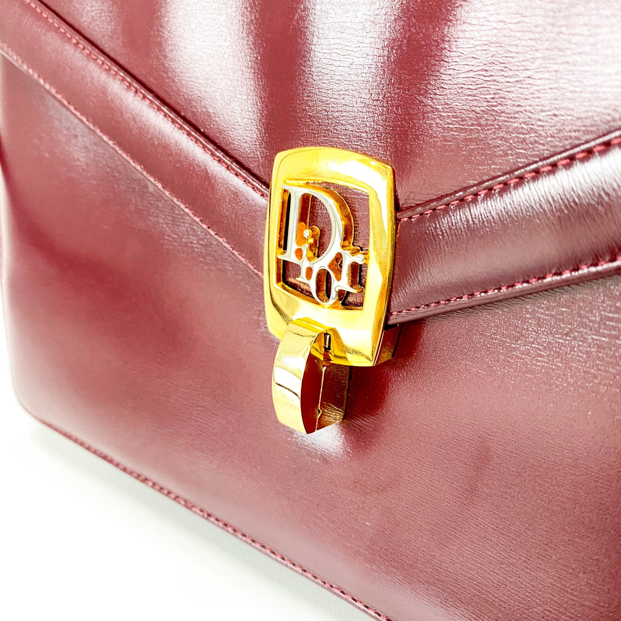 DIOR Burgundy Leather Envelope Shoulder Bag, in , Sold by HIVE PRELOVED - Shoulder Bags, ,