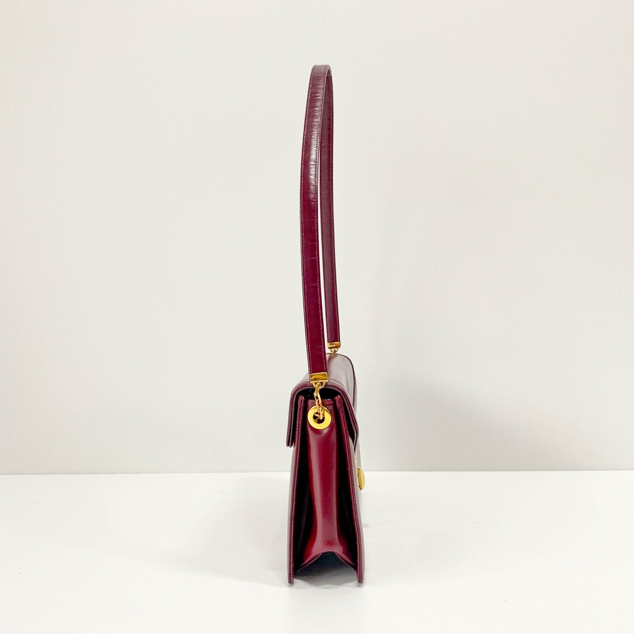 DIOR Burgundy Leather Envelope Shoulder Bag, in , Sold by HIVE PRELOVED - Shoulder Bags, ,