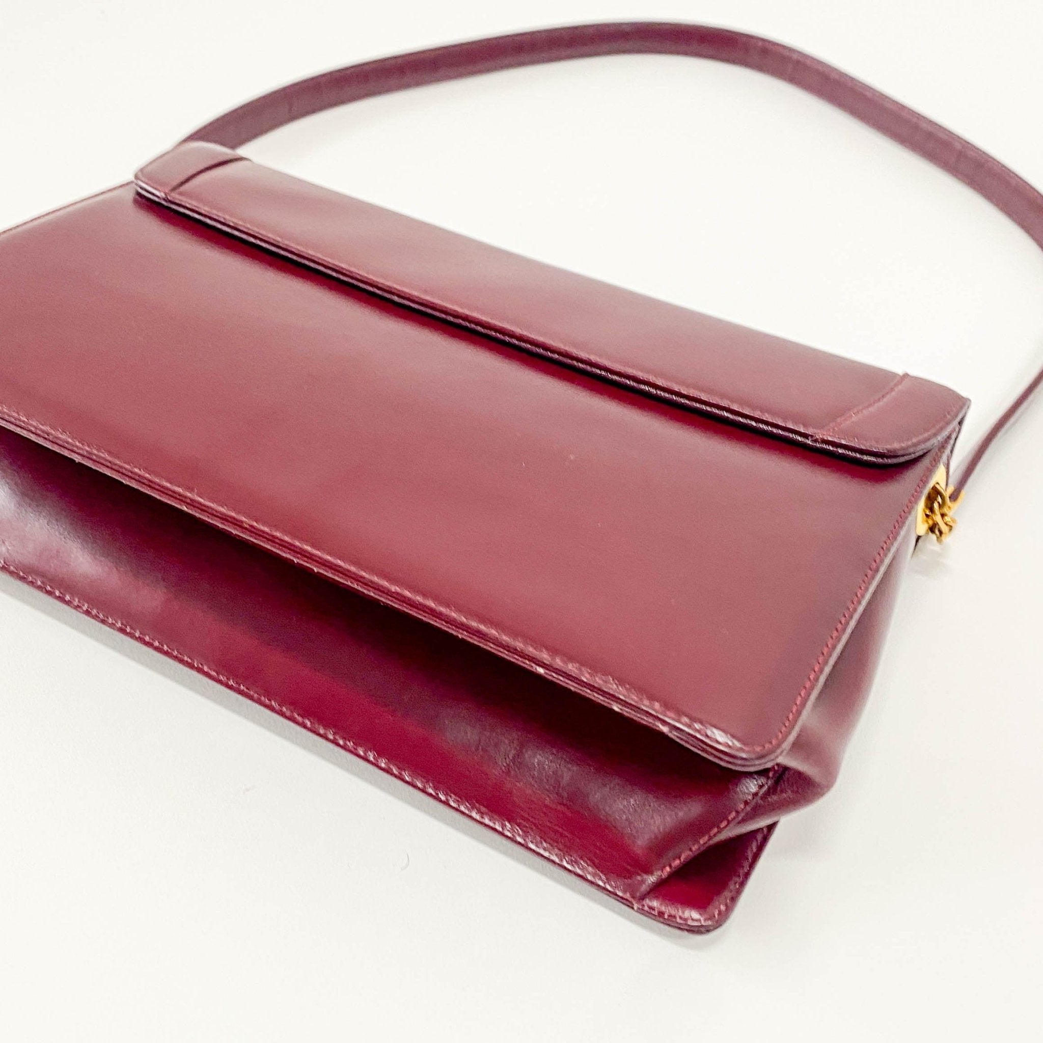 DIOR Burgundy Leather Envelope Shoulder Bag, in , Sold by HIVE PRELOVED - Shoulder Bags, ,