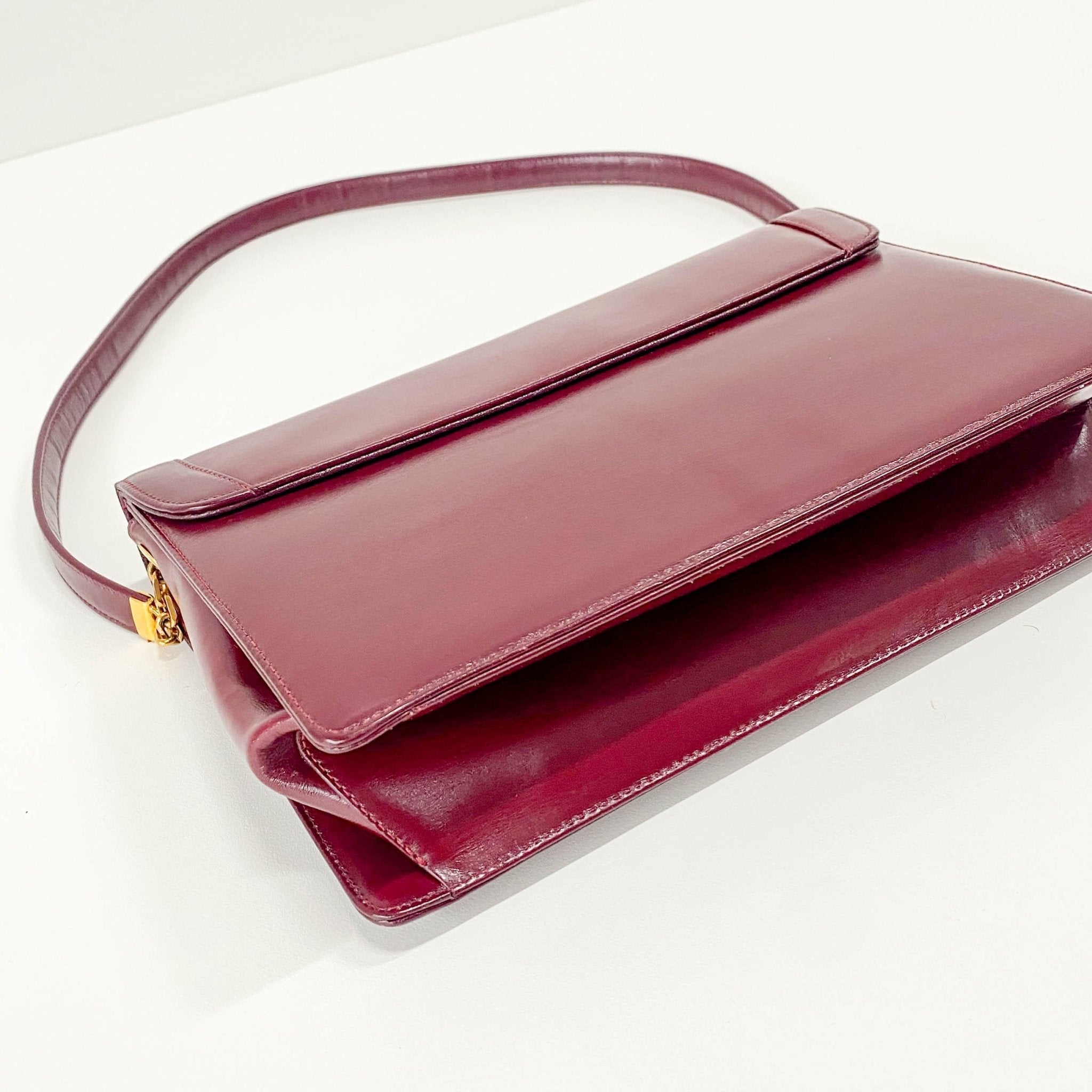 DIOR Burgundy Leather Envelope Shoulder Bag, in , Sold by HIVE PRELOVED - Shoulder Bags, ,