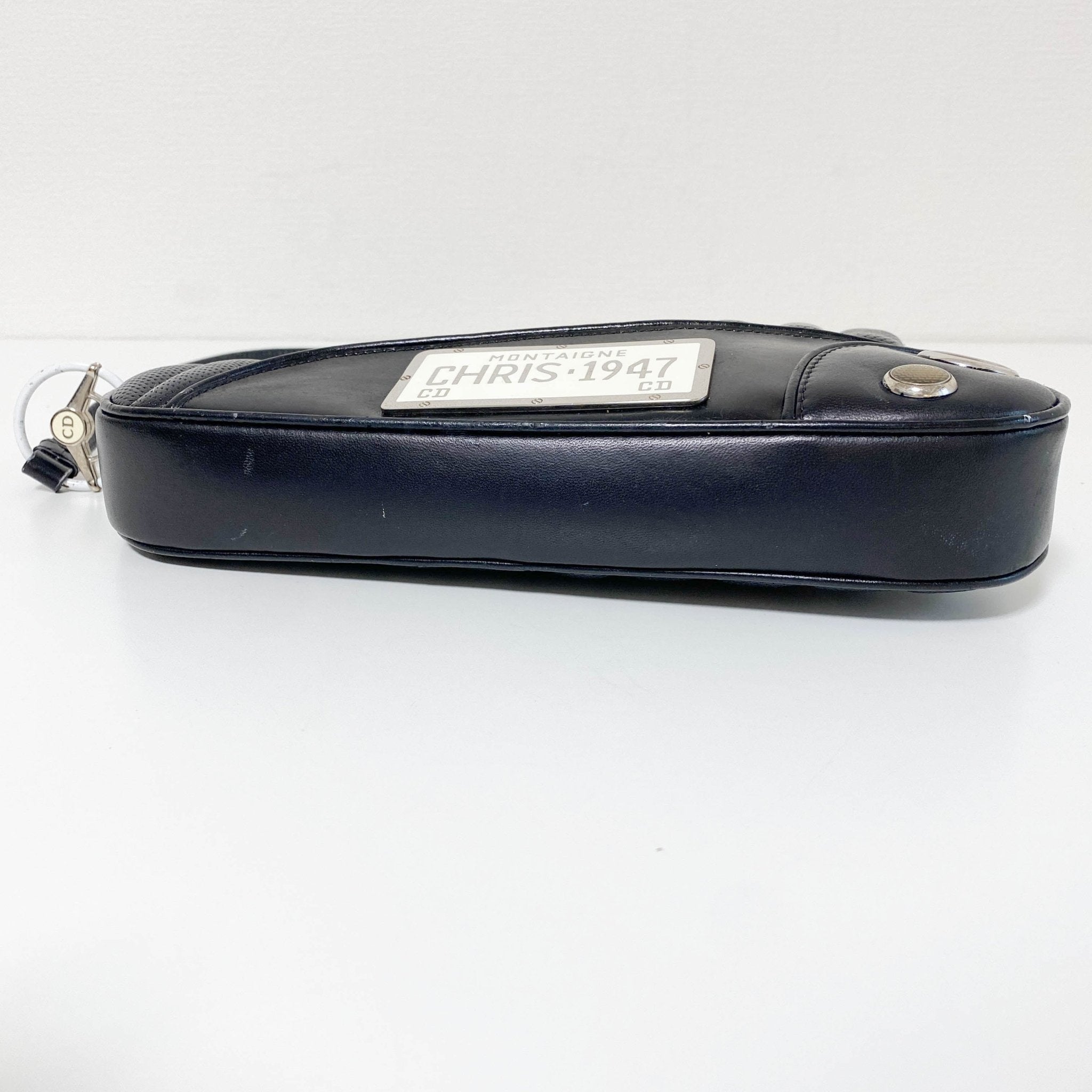 DIOR Cadillac Montaigne Black Leather Handbag, in , Sold by HIVE PRELOVED - Shoulder Bags, ,