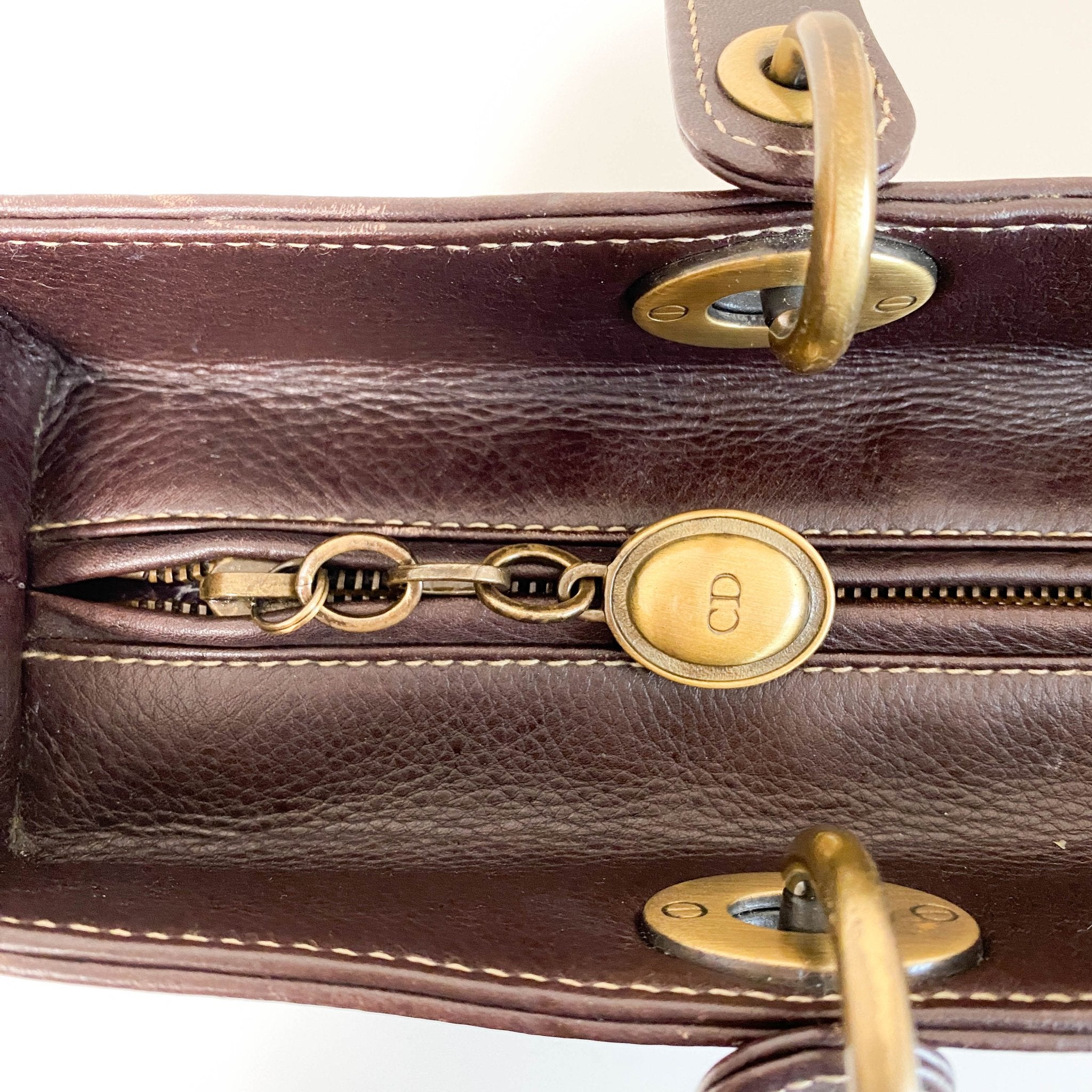 DIOR Cannage Brown Leather Tote, in , Sold by HIVE PRELOVED - Handle Bags, ,