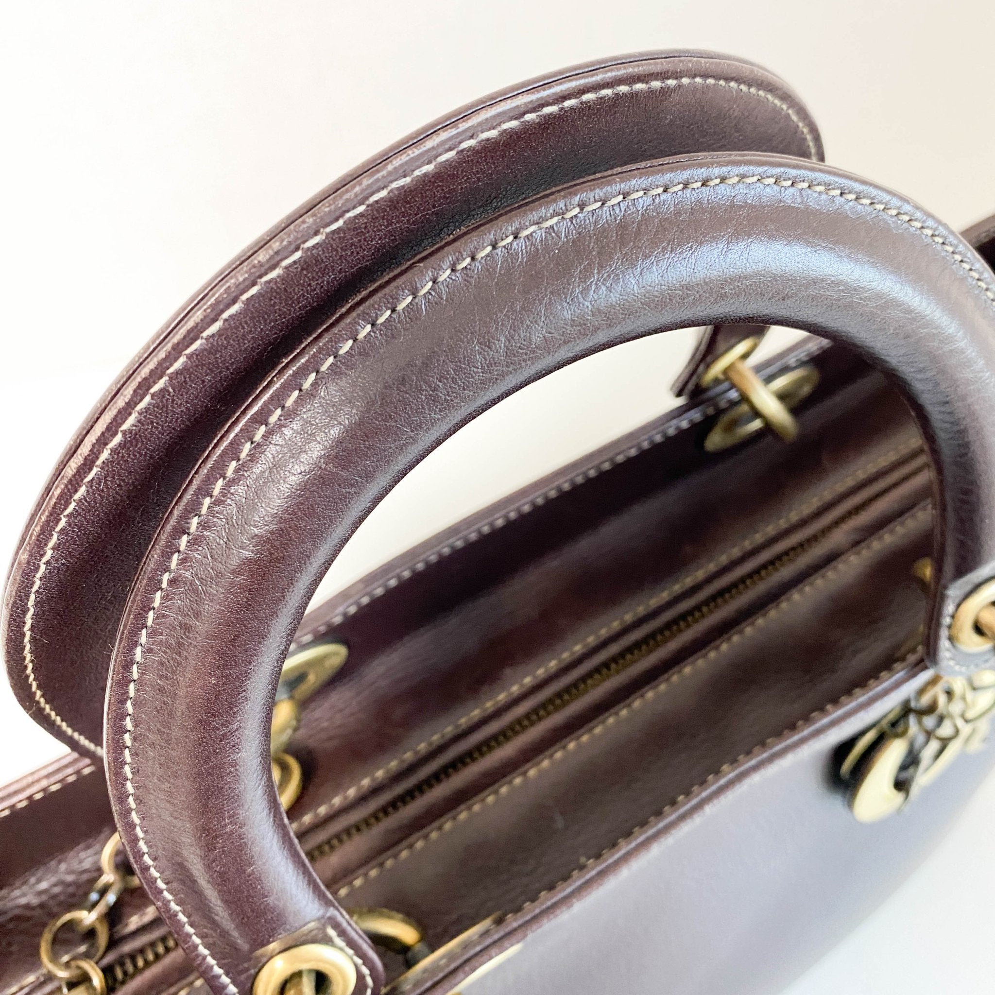 DIOR Cannage Brown Leather Tote, in , Sold by HIVE PRELOVED - Handle Bags, ,