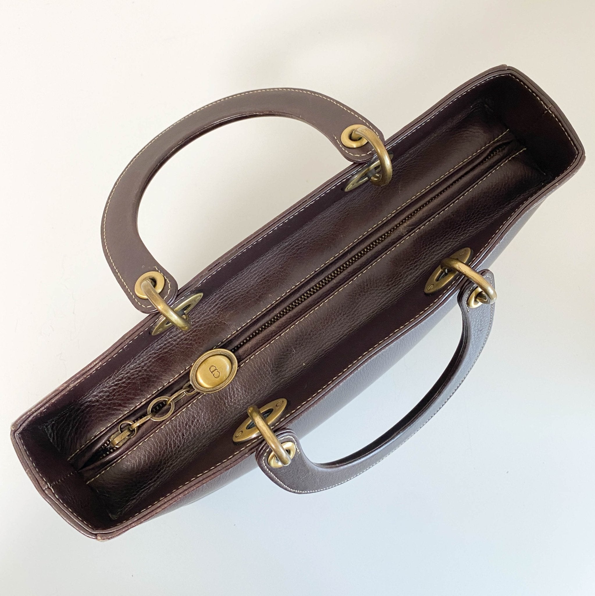 DIOR Cannage Brown Leather Tote, in , Sold by HIVE PRELOVED - Handle Bags, ,