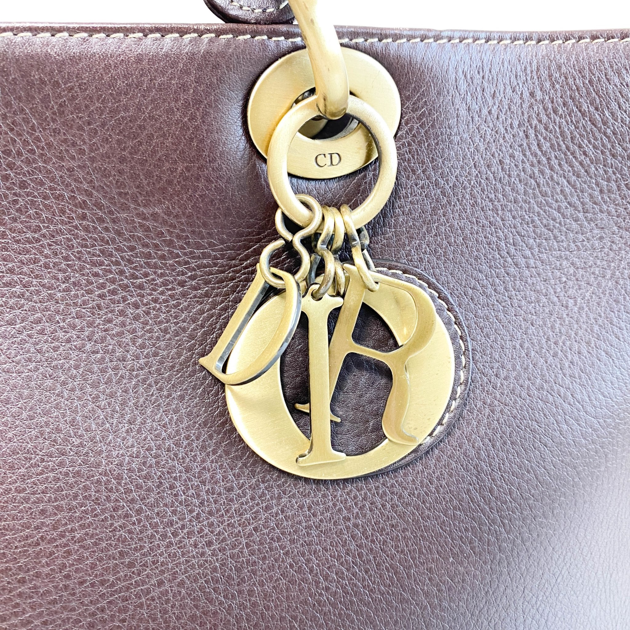 DIOR Cannage Brown Leather Tote, in , Sold by HIVE PRELOVED - Handle Bags, ,