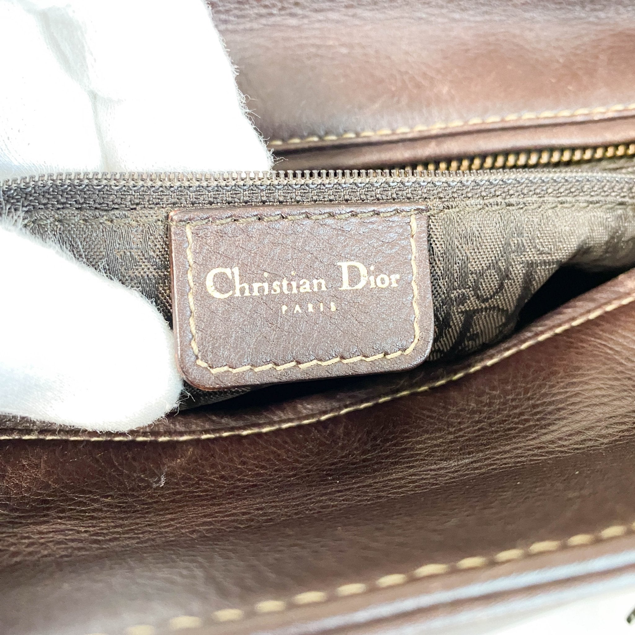 DIOR Cannage Brown Leather Tote, in , Sold by HIVE PRELOVED - Handle Bags, ,