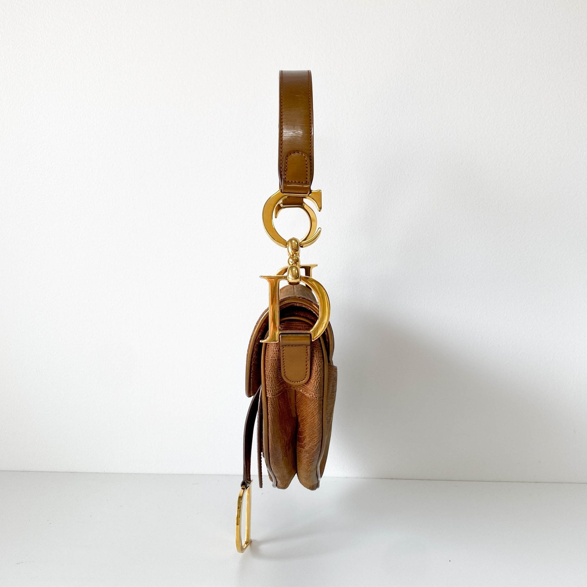 DIOR Caramel Brown Leather Saddle Bag, in , Sold by HIVE PRELOVED - Shoulder Bags, ,