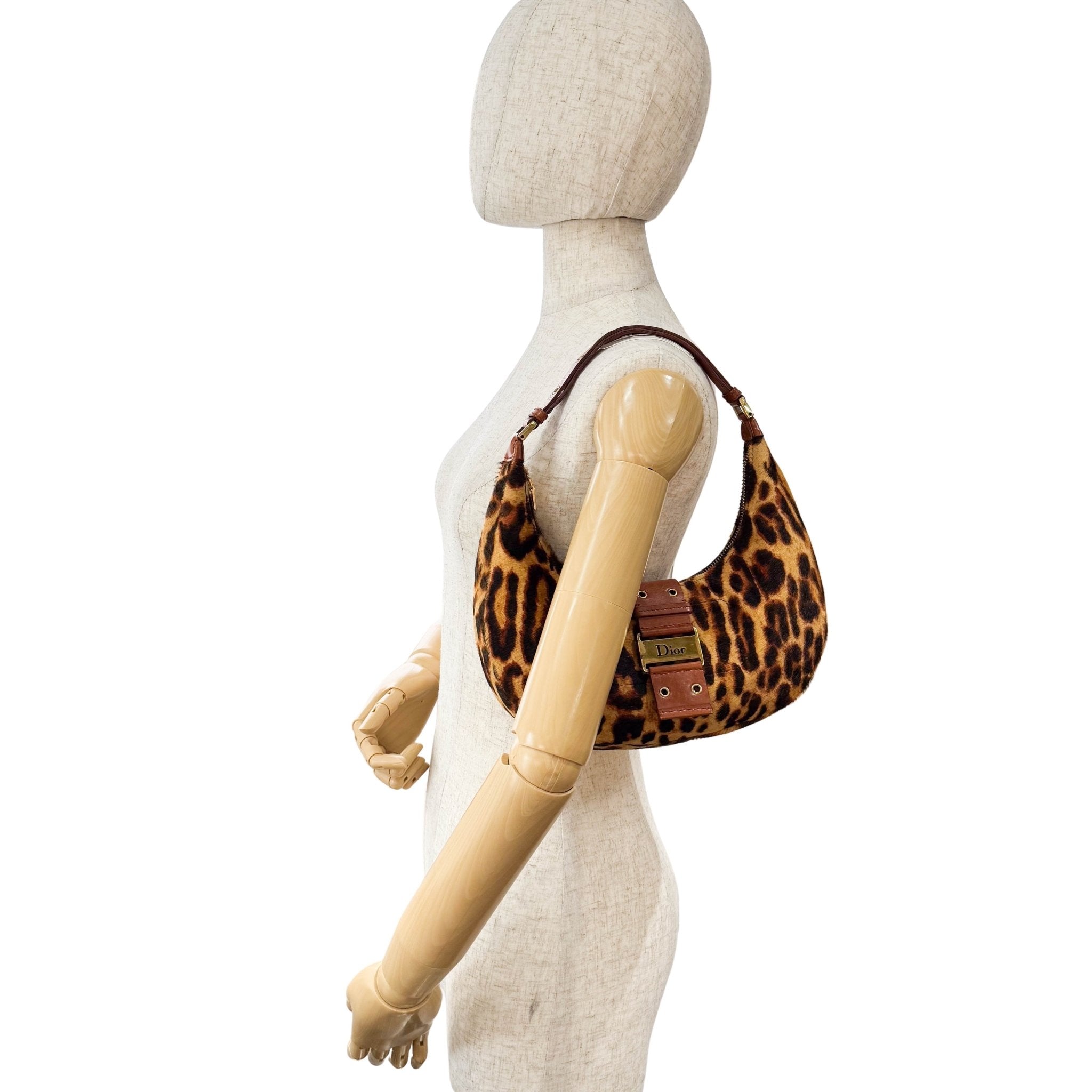 DIOR Cheetah Print Calf Hair Shoulder Bag, in , Sold by HIVE PRELOVED - Shoulder Bags, ,