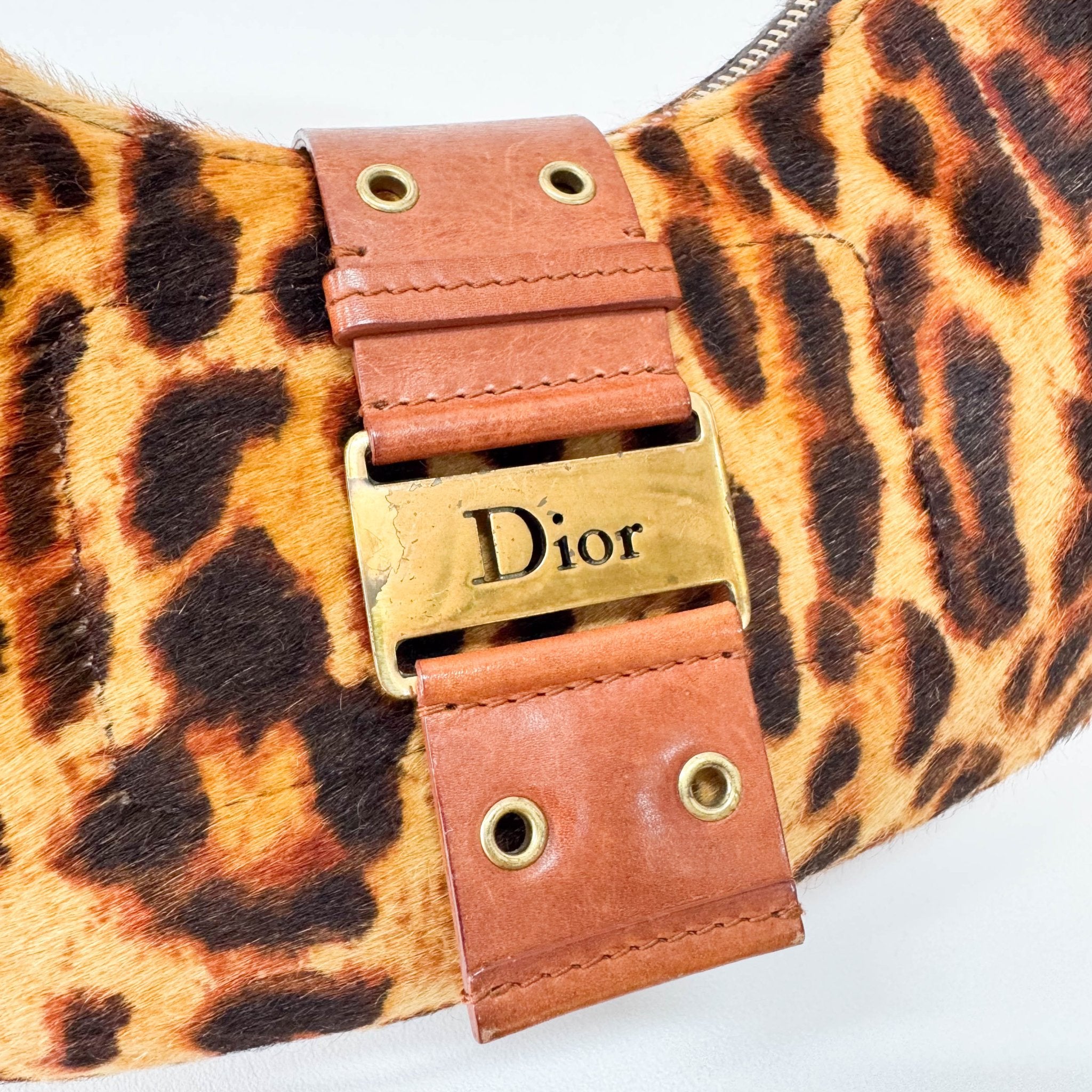 DIOR Cheetah Print Calf Hair Shoulder Bag, in , Sold by HIVE PRELOVED - Shoulder Bags, ,