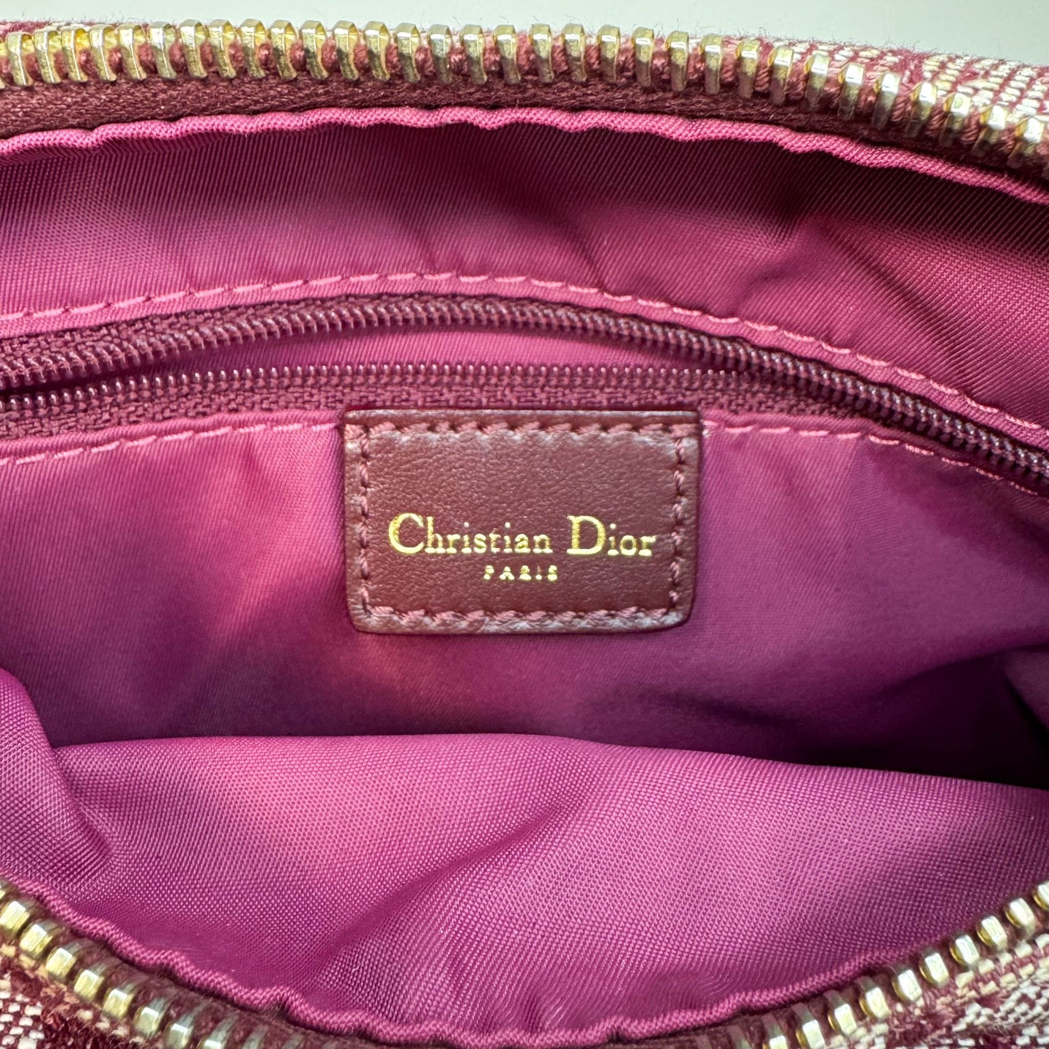 DIOR Christian Dior Trotter Canvas Boston Bag Wine Red, in , Sold by HIVE PRELOVED - Handle Bags, ,