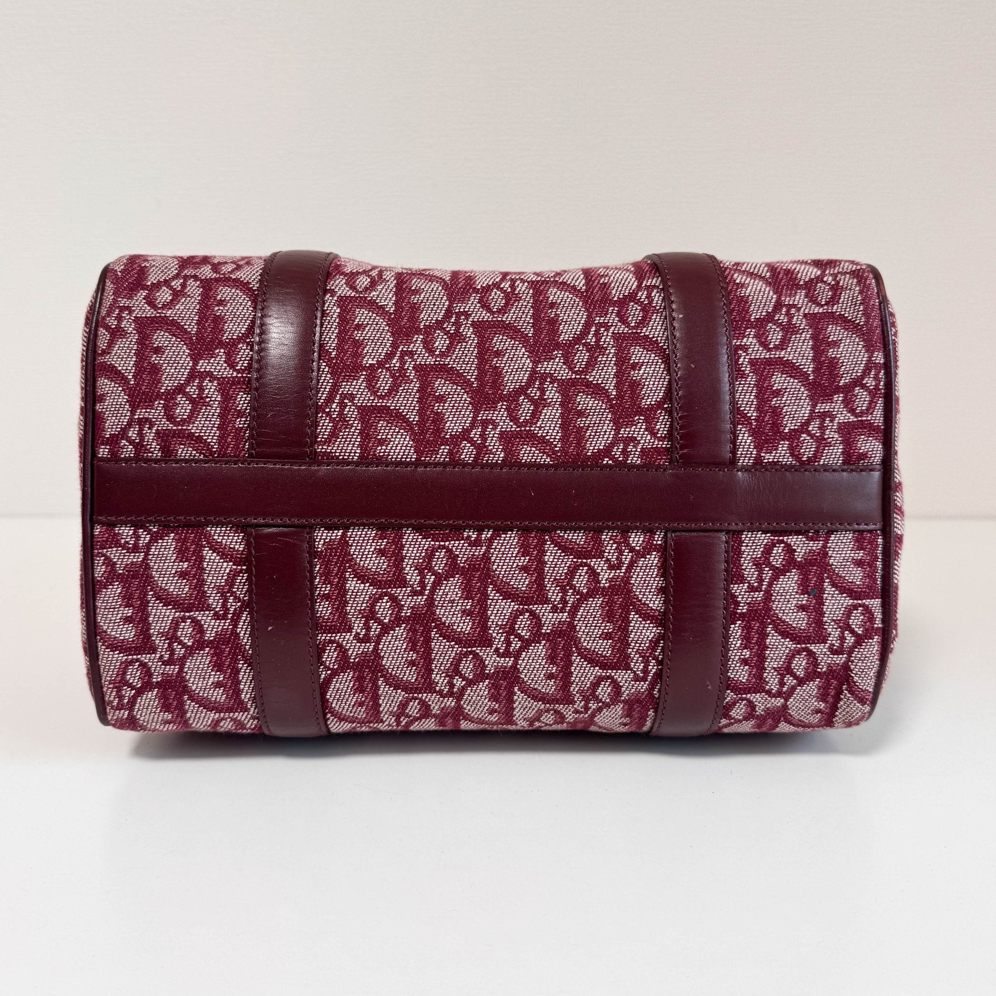 DIOR Christian Dior Trotter Canvas Boston Bag Wine Red, in , Sold by HIVE PRELOVED - Handle Bags, ,