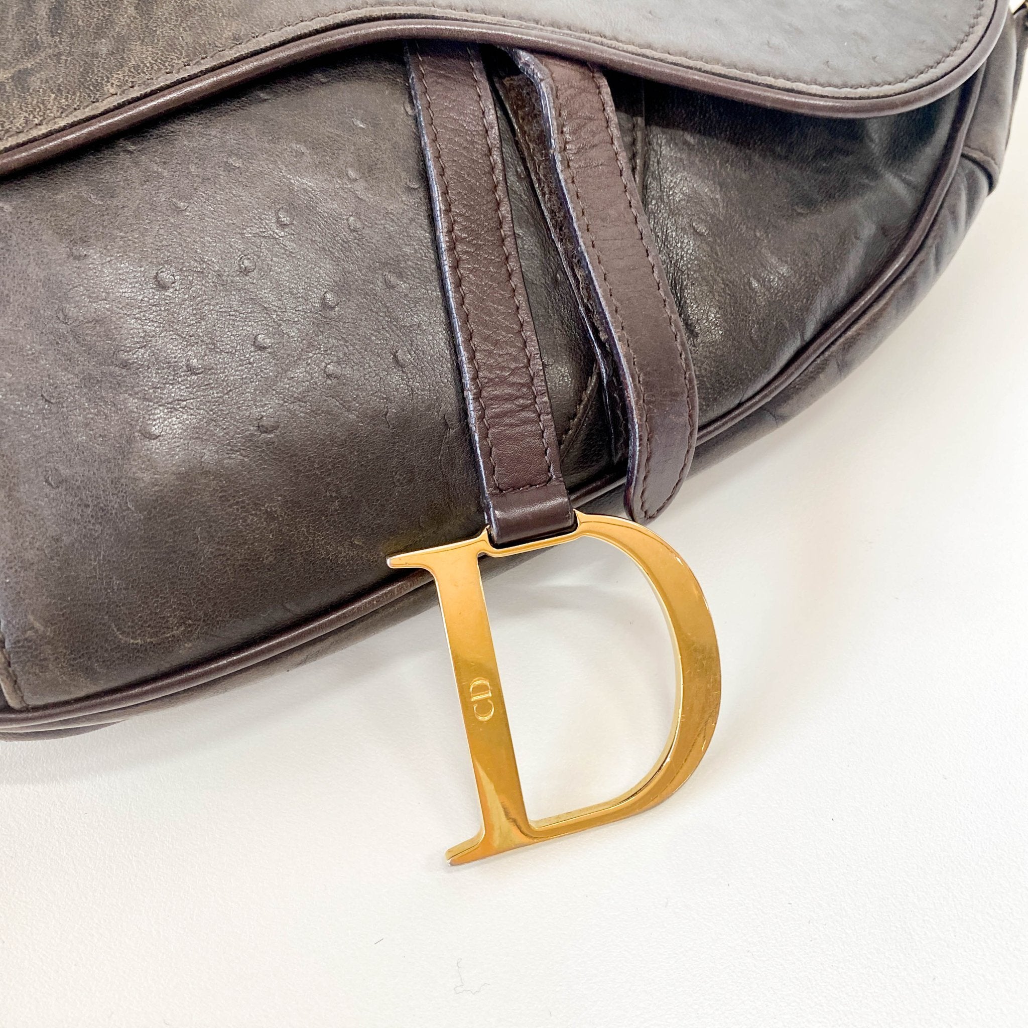 DIOR Dark Brown Leather Saddle Bag, in , Sold by HIVE PRELOVED - Shoulder Bags, ,