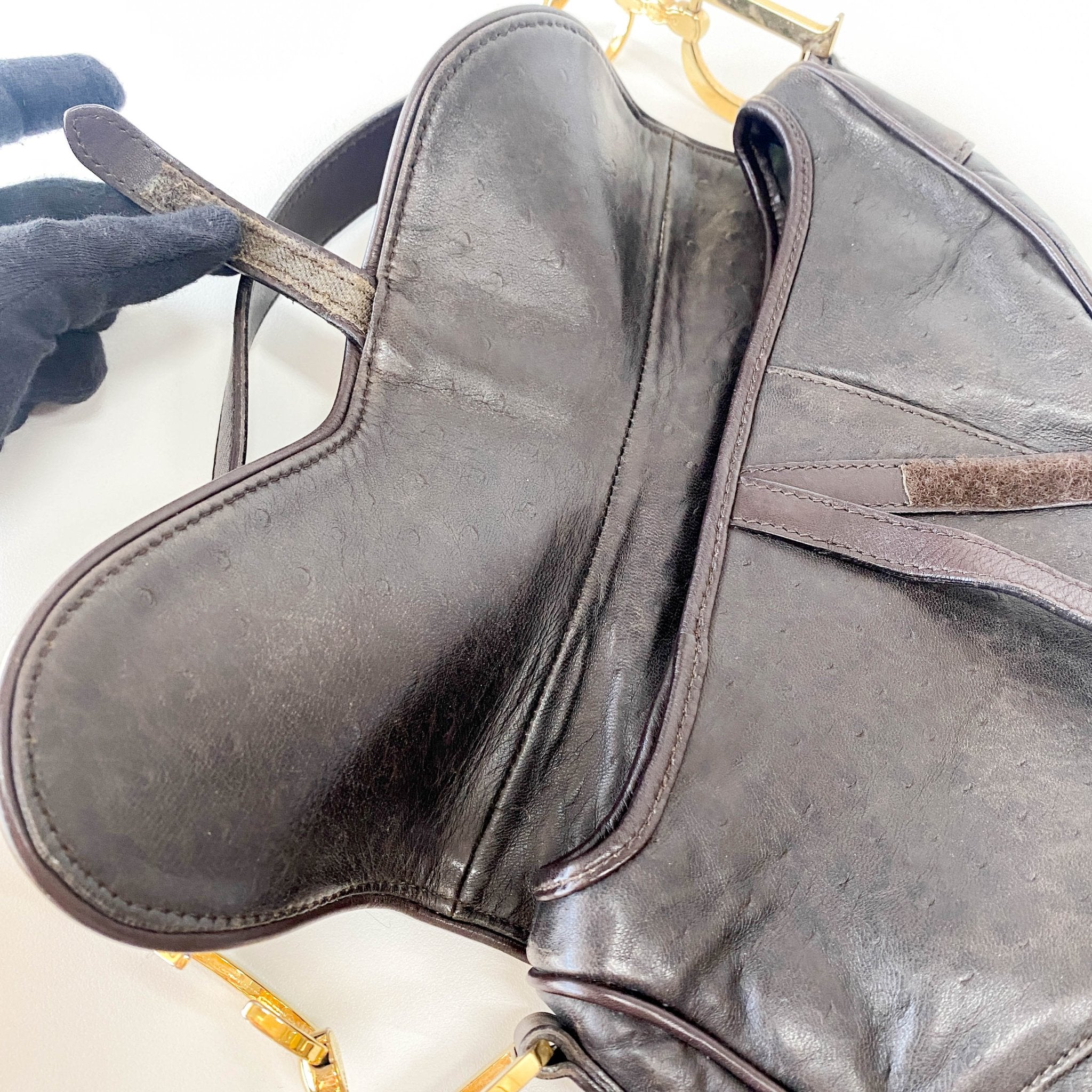 DIOR Dark Brown Leather Saddle Bag, in , Sold by HIVE PRELOVED - Shoulder Bags, ,