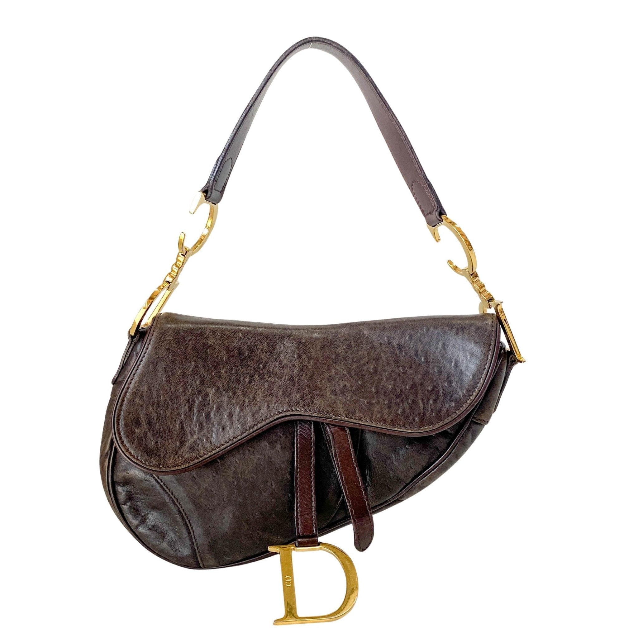 DIOR Dark Brown Leather Saddle Bag, in , Sold by HIVE PRELOVED - Shoulder Bags, ,