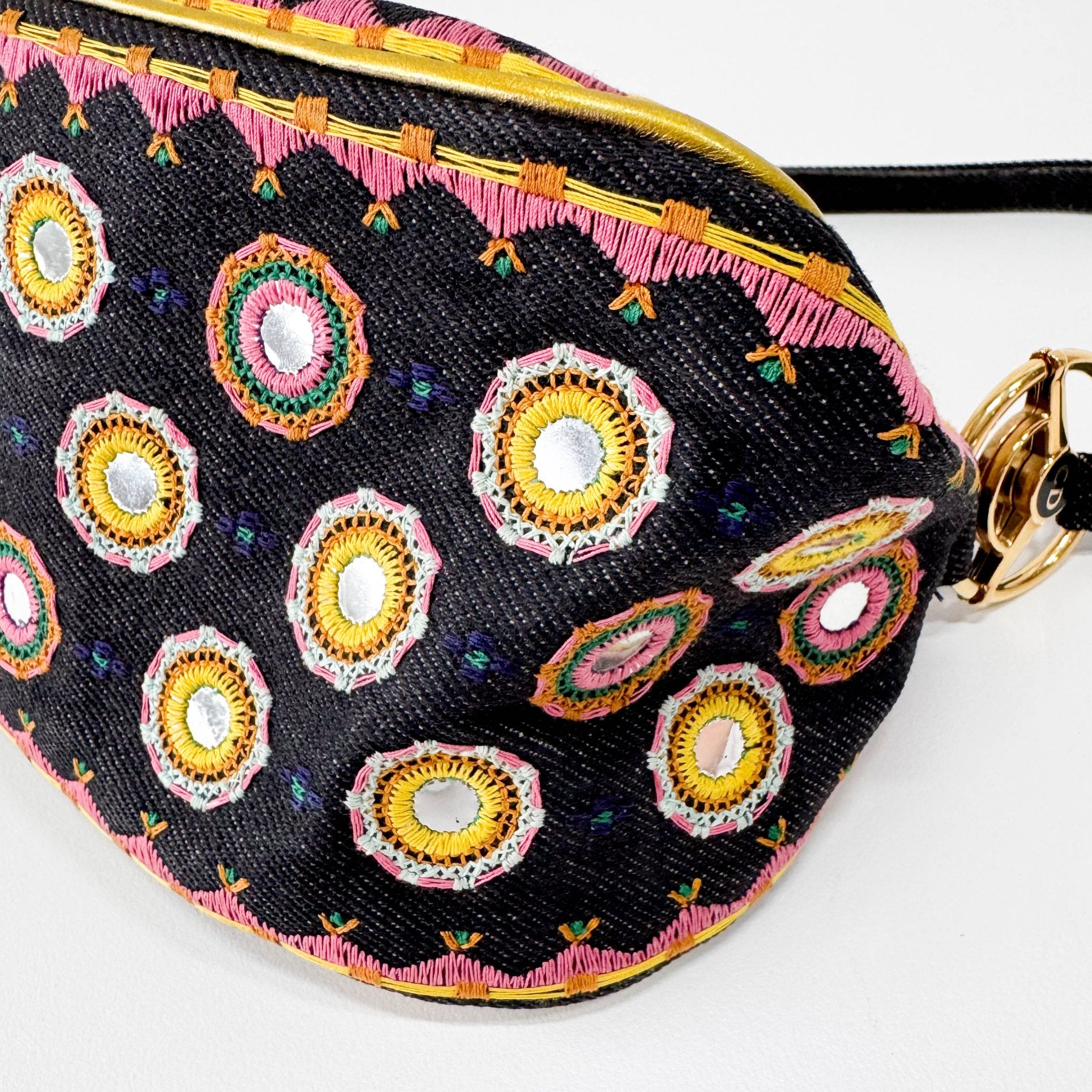 DIOR Denim Embroidered Cadillac Shoulder Bag, in , Sold by HIVE PRELOVED - Shoulder Bags, ,