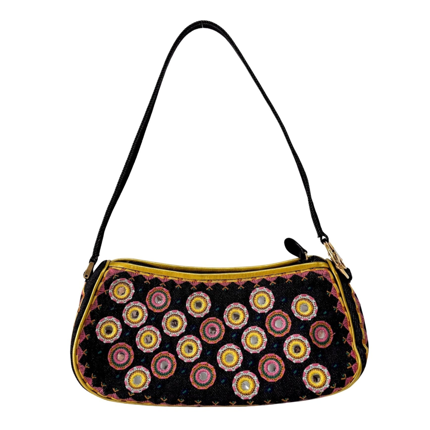 DIOR Denim Embroidered Cadillac Shoulder Bag, in , Sold by HIVE PRELOVED - Shoulder Bags, ,