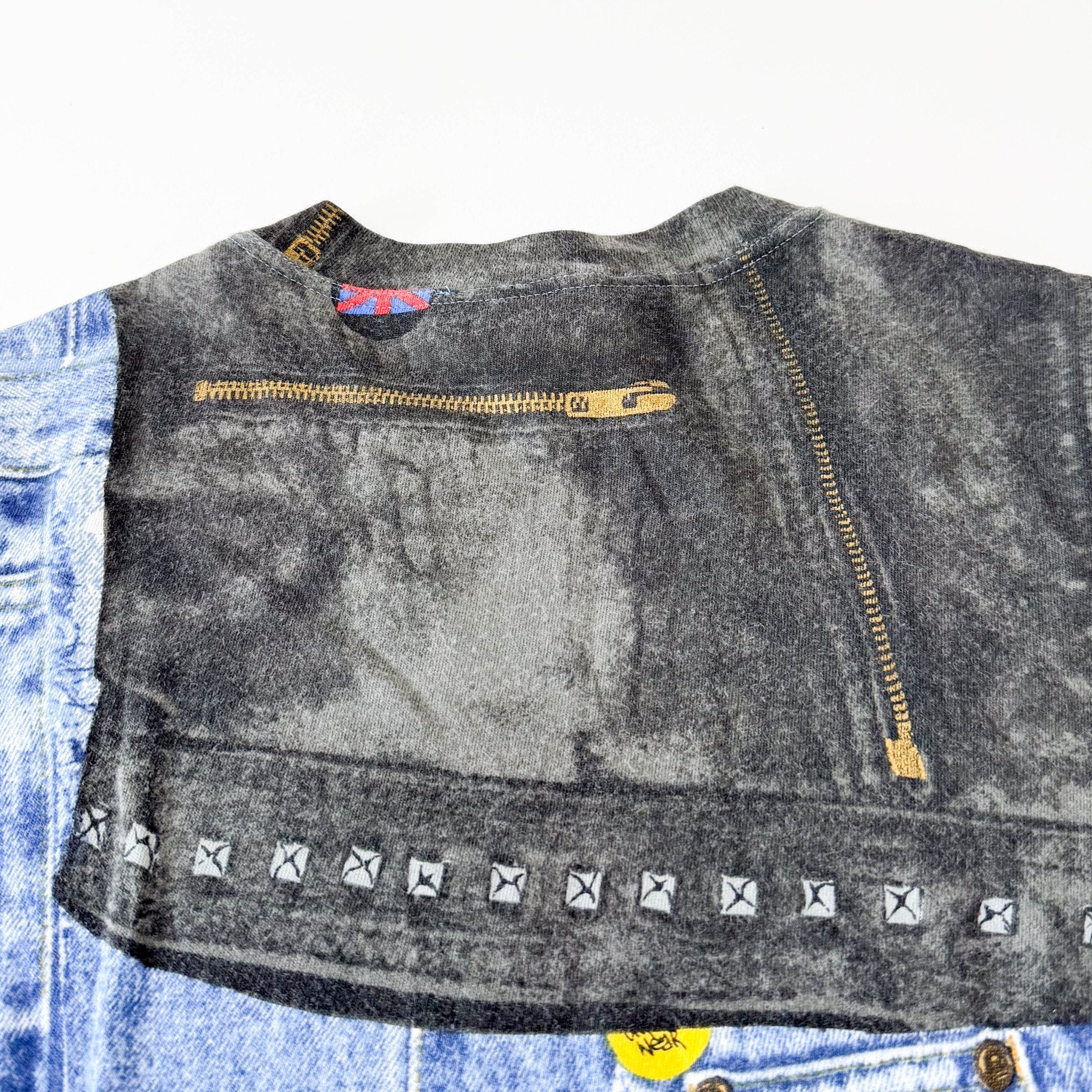 DIOR Denim Print Cotton T-shirt SIZE 6, in , Sold by HIVE PRELOVED - Tops, ,