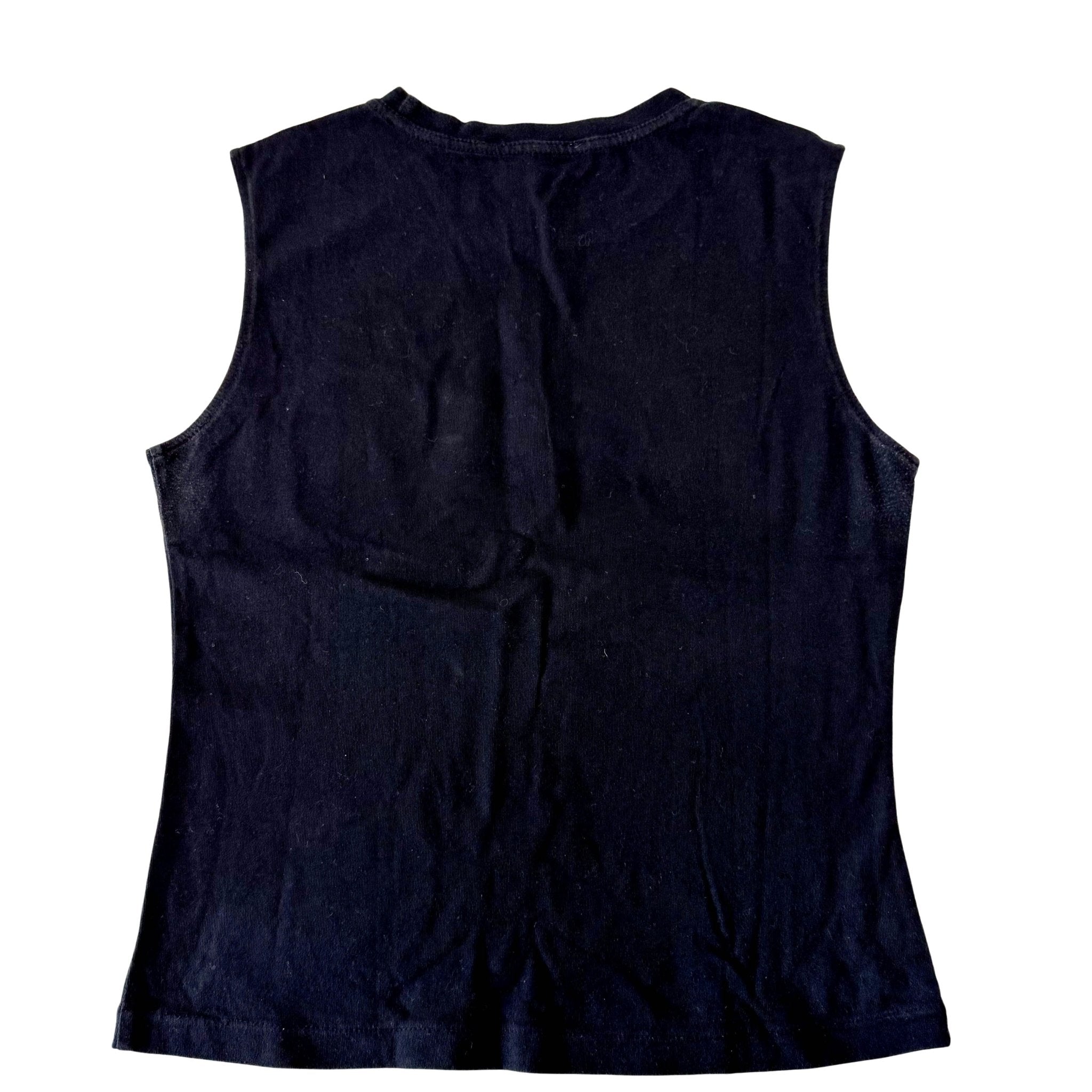 DIOR Dior Denim Print Logo Sleeveless Top, in , Sold by HIVE PRELOVED - Tops, ,