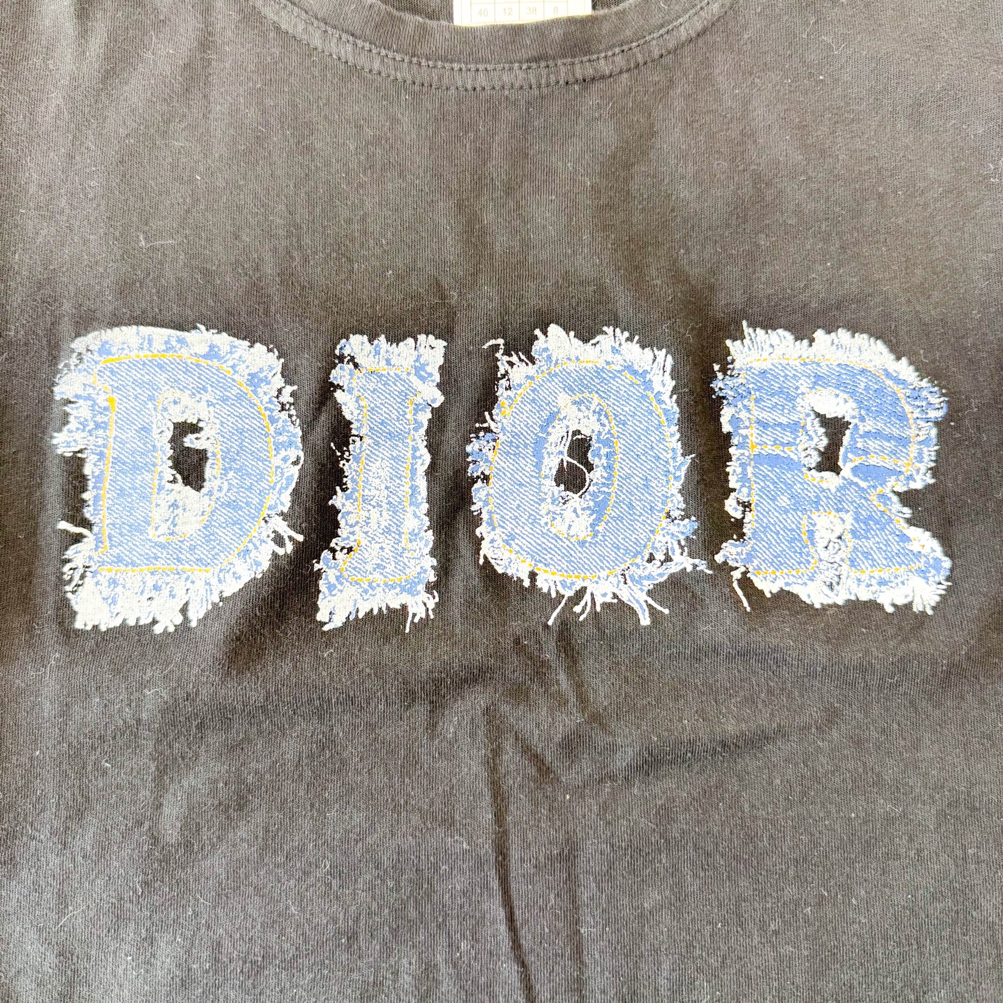 DIOR Dior Denim Print Logo Sleeveless Top, in , Sold by HIVE PRELOVED - Tops, ,