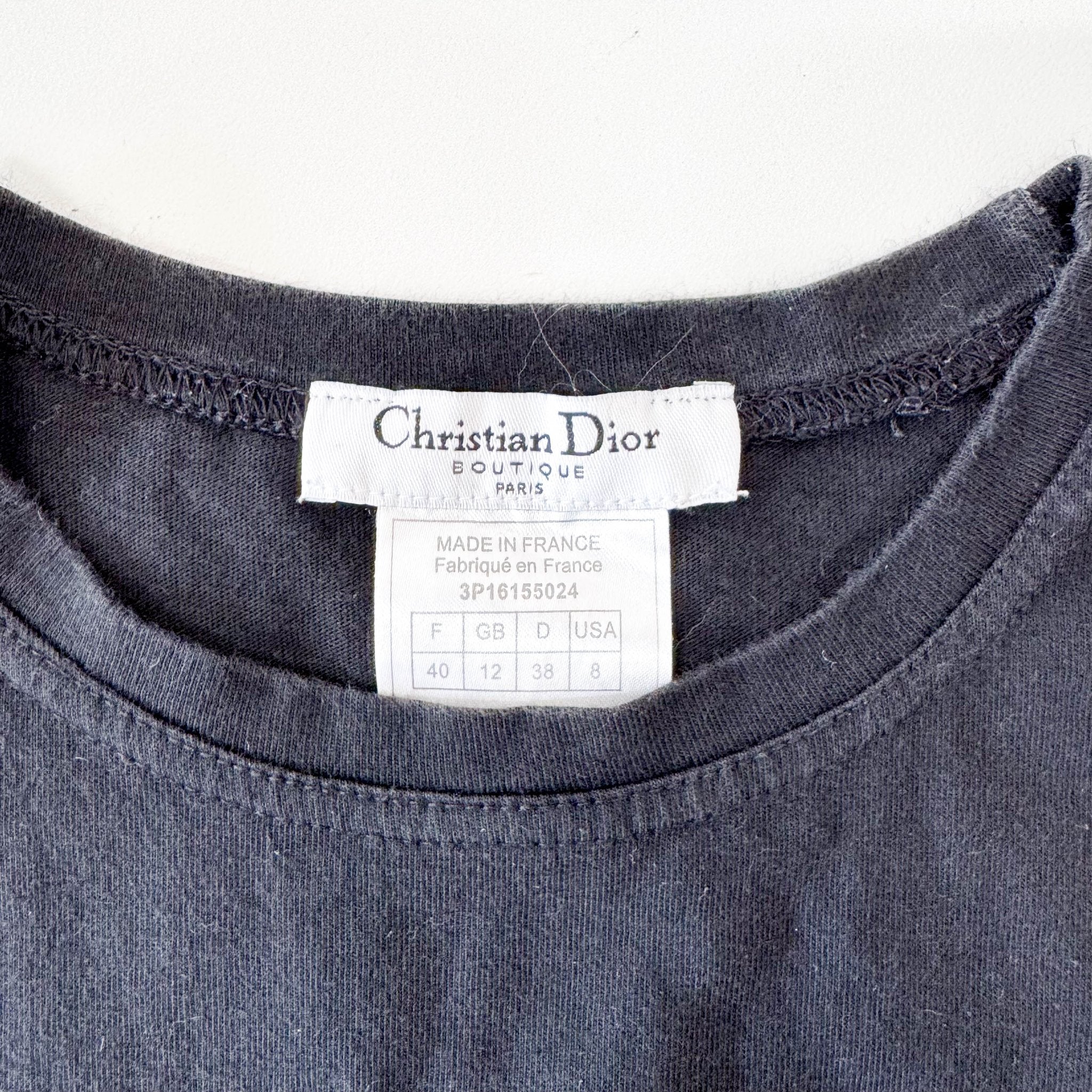 DIOR Dior Denim Print Logo Sleeveless Top, in , Sold by HIVE PRELOVED - Tops, ,