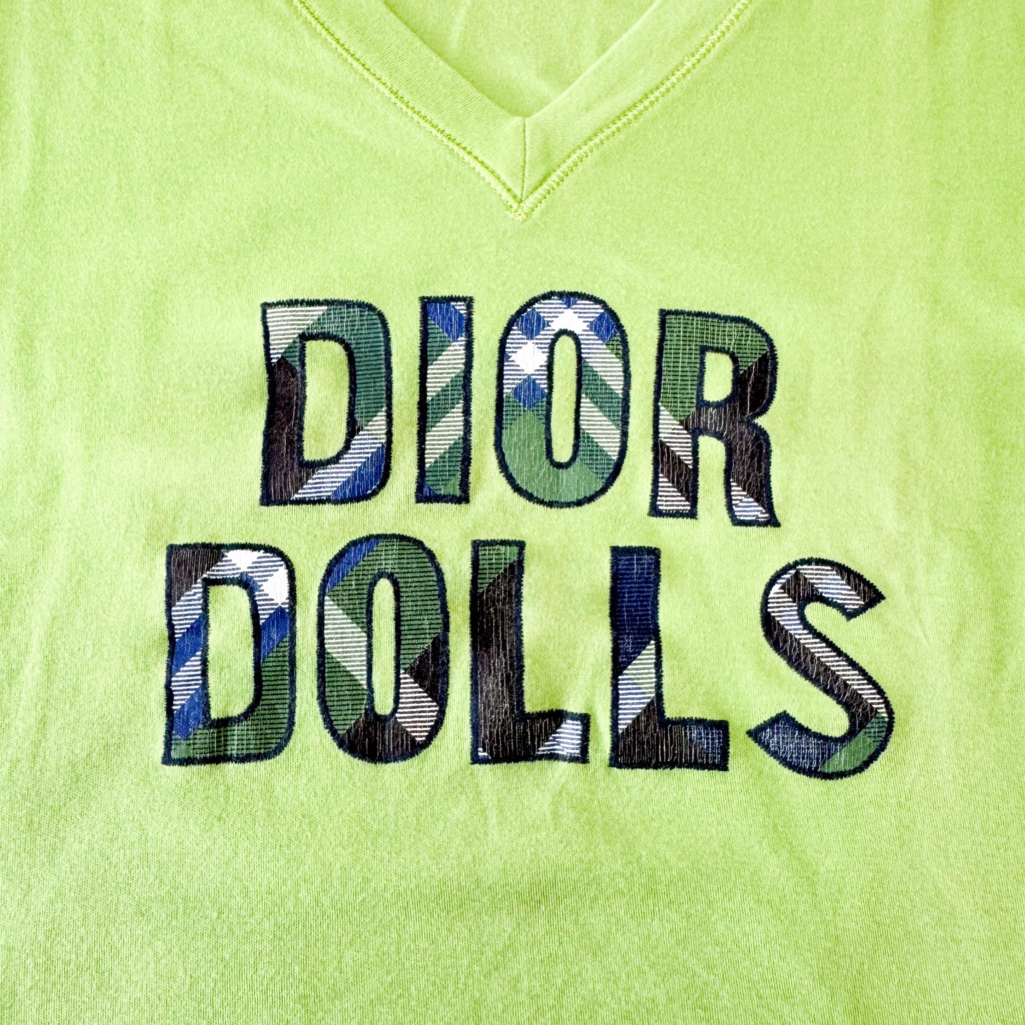DIOR DIOR DOLLS Green T-shirt Size 8, in , Sold by HIVE PRELOVED - Tops, ,