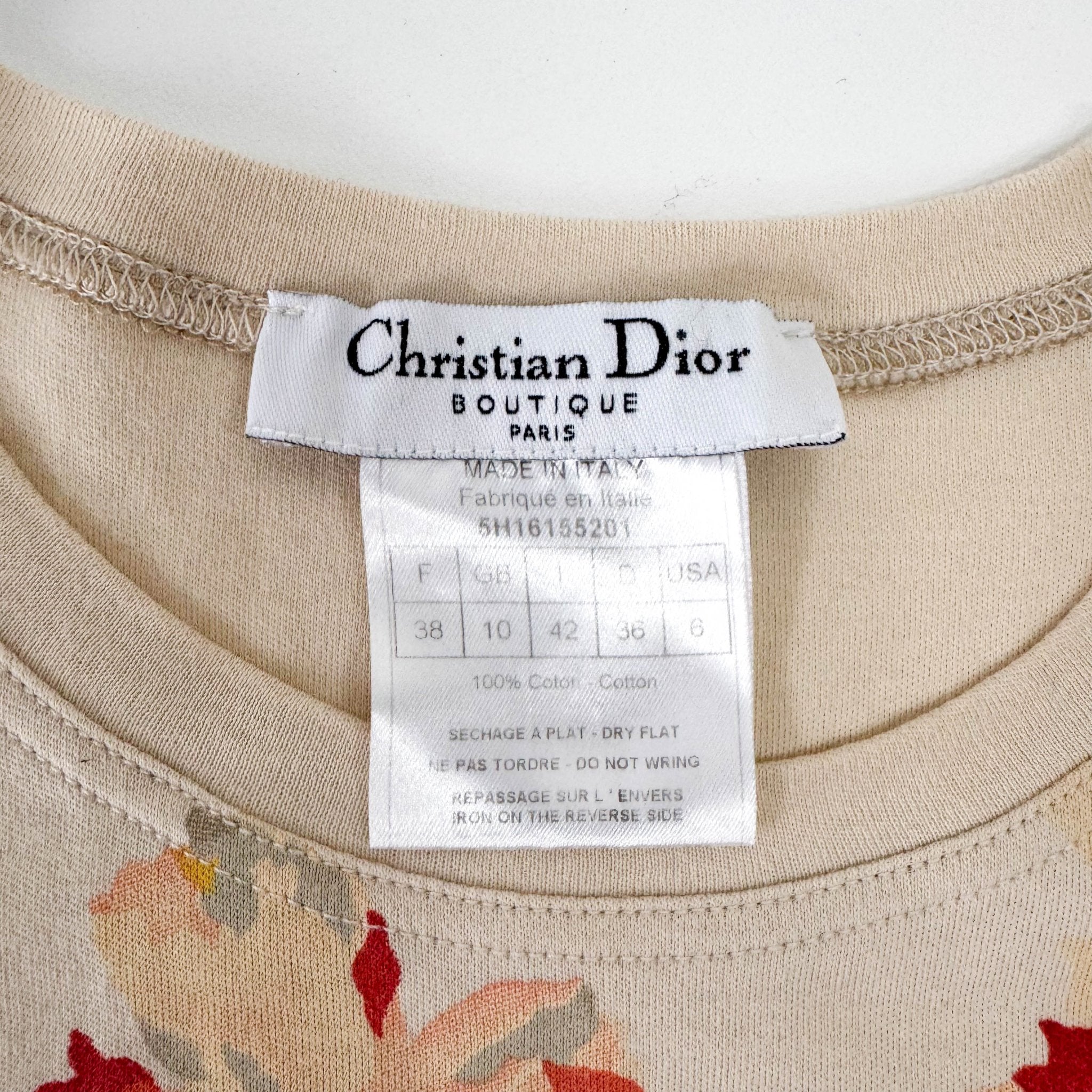 DIOR Dior Floral T-Shirt, in , Sold by HIVE PRELOVED - Tops, ,