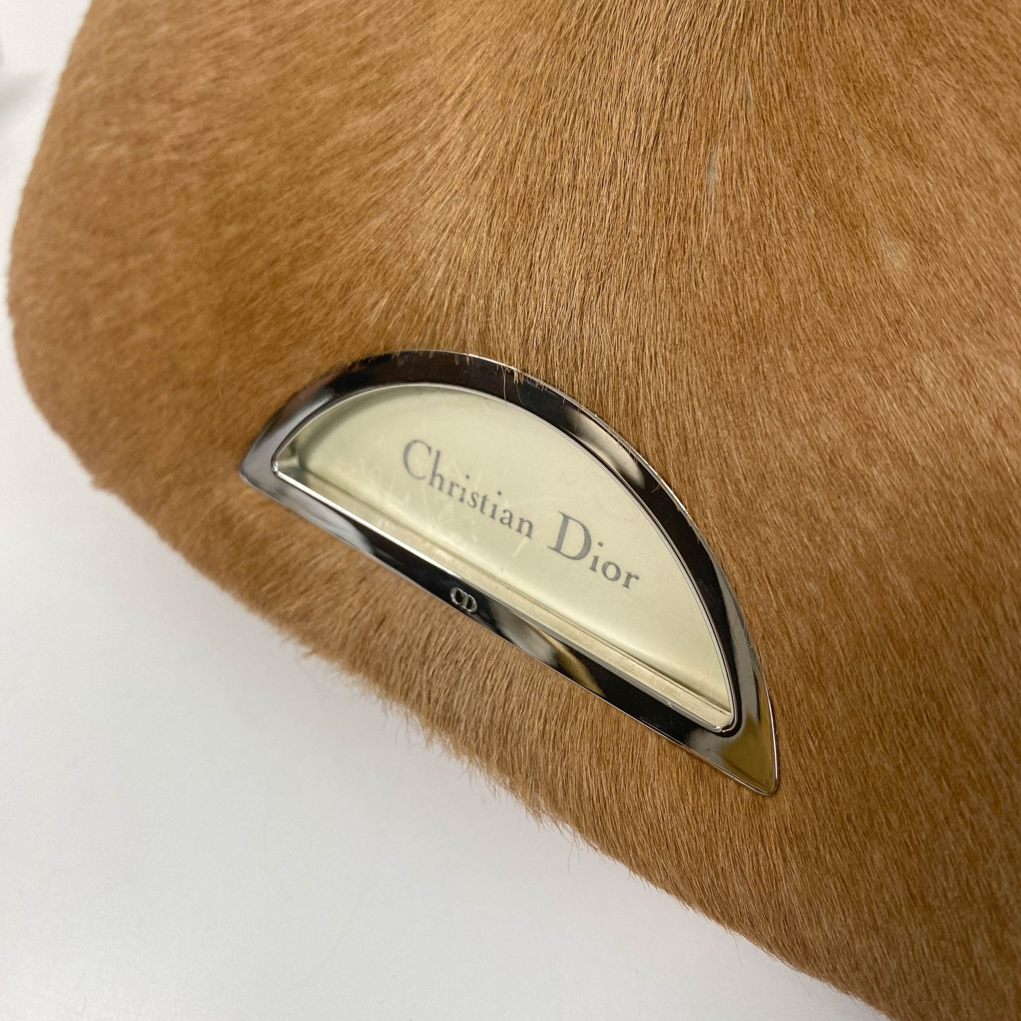 DIOR Dior Malice Pearl Light Brown Fur & Pastel Yellow Belt, in , Sold by HIVE PRELOVED - Shoulder Bags, ,