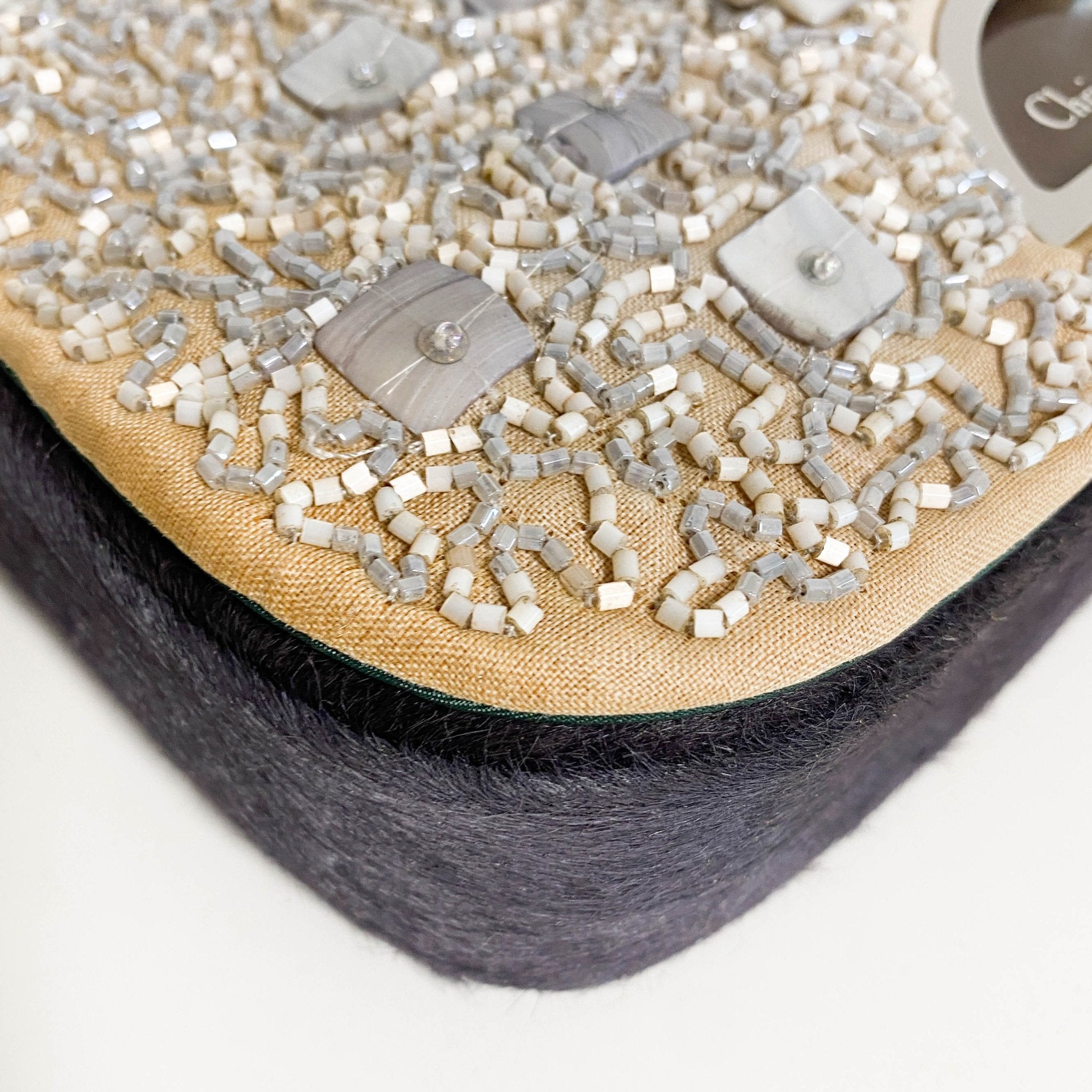 DIOR Dior Malice Pearl Silver Beads Embroidery Shoulder Bag, in , Sold by HIVE PRELOVED - Shoulder Bags, ,