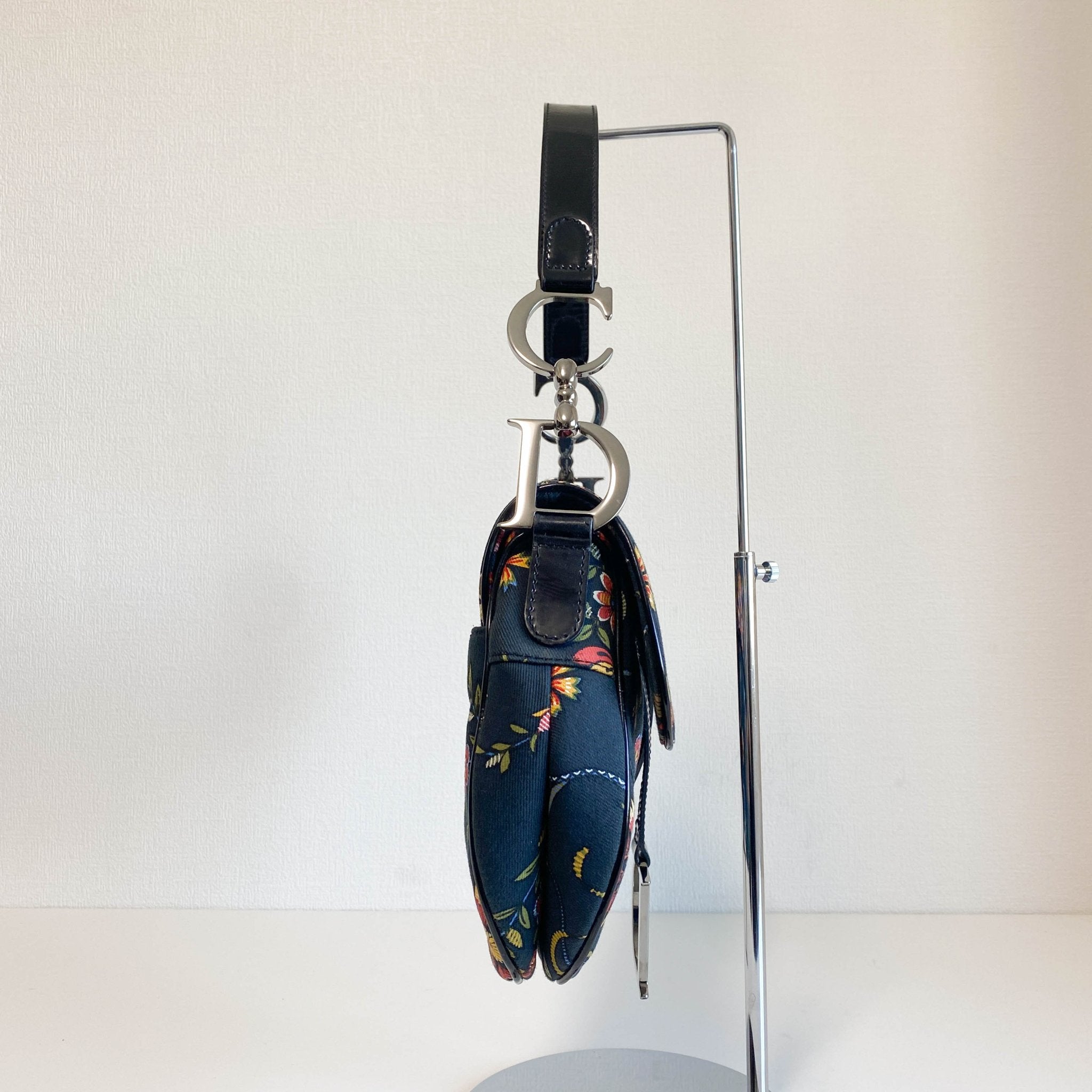 DIOR Flower Print Cotton Canvas Saddle Shoulder Bag, in , Sold by HIVE PRELOVED - Shoulder Bags, ,