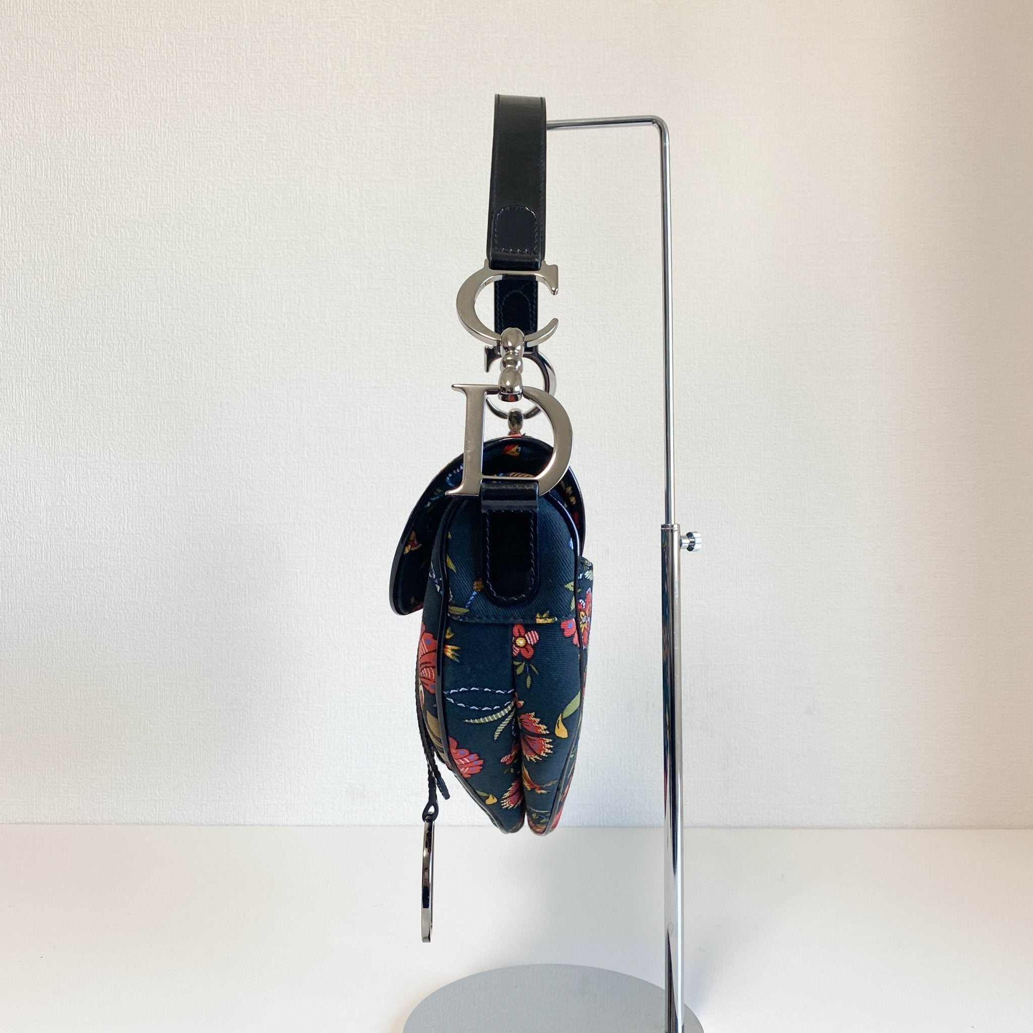 DIOR Flower Print Cotton Canvas Saddle Shoulder Bag, in , Sold by HIVE PRELOVED - Shoulder Bags, ,