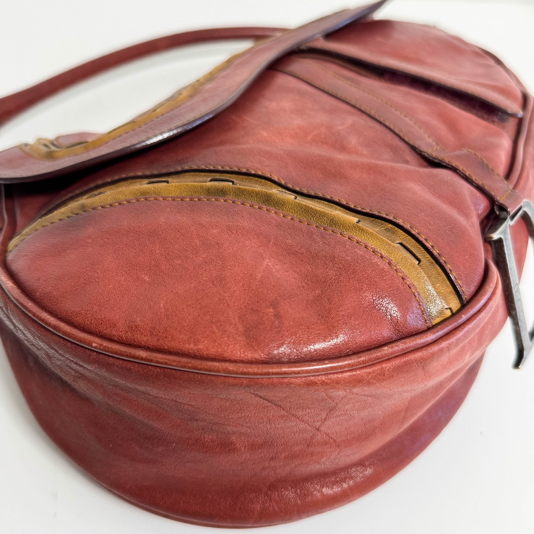 DIOR Gaucho Saddle Vintage Brown Leather Shoulder Bag, in , Sold by HIVE PRELOVED - Shoulder Bags, ,