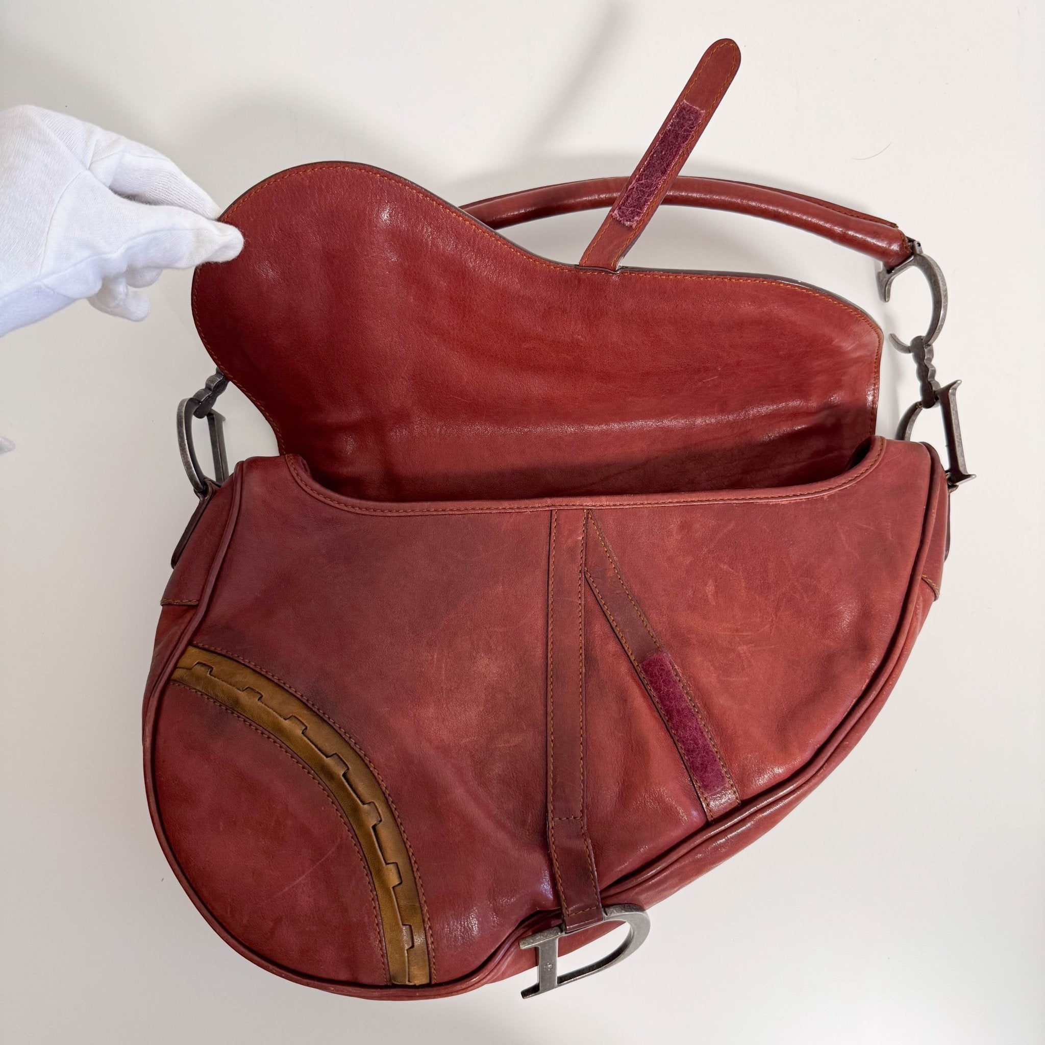 DIOR Gaucho Saddle Vintage Brown Leather Shoulder Bag, in , Sold by HIVE PRELOVED - Shoulder Bags, ,