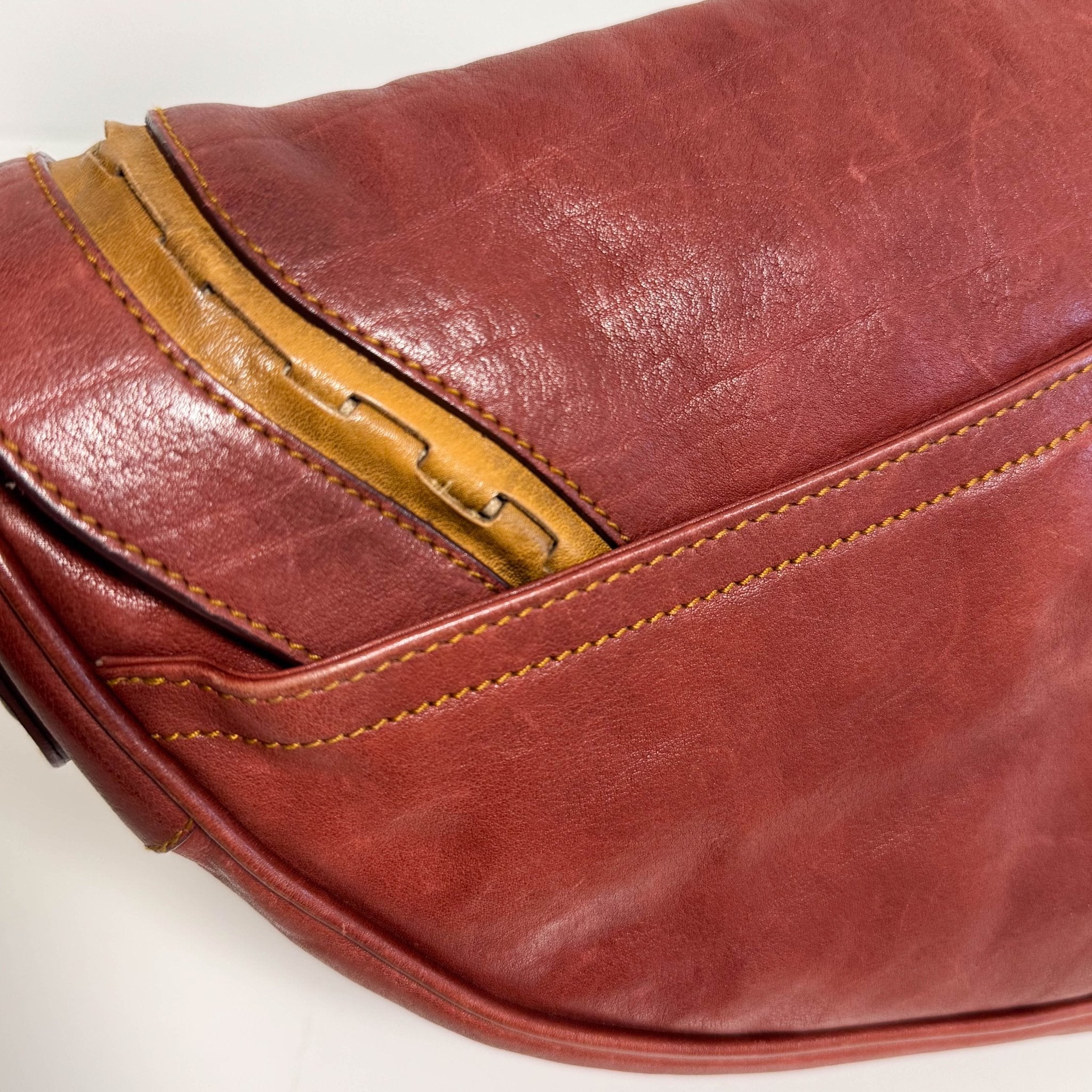 DIOR Gaucho Saddle Vintage Brown Leather Shoulder Bag, in , Sold by HIVE PRELOVED - Shoulder Bags, ,