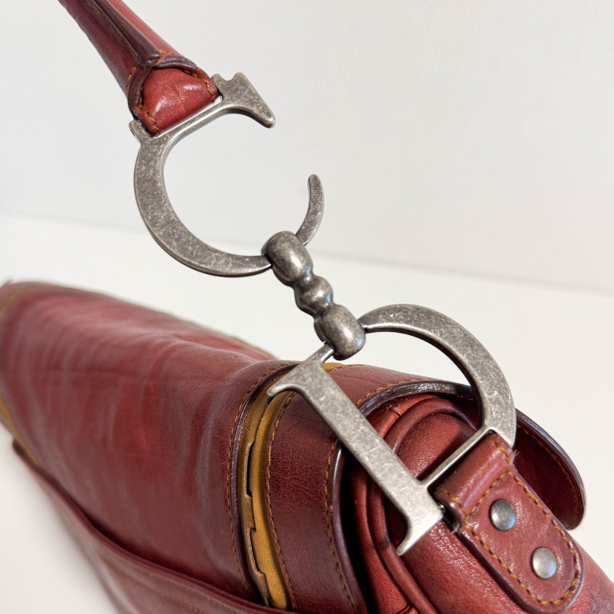 DIOR Gaucho Saddle Vintage Brown Leather Shoulder Bag, in , Sold by HIVE PRELOVED - Shoulder Bags, ,