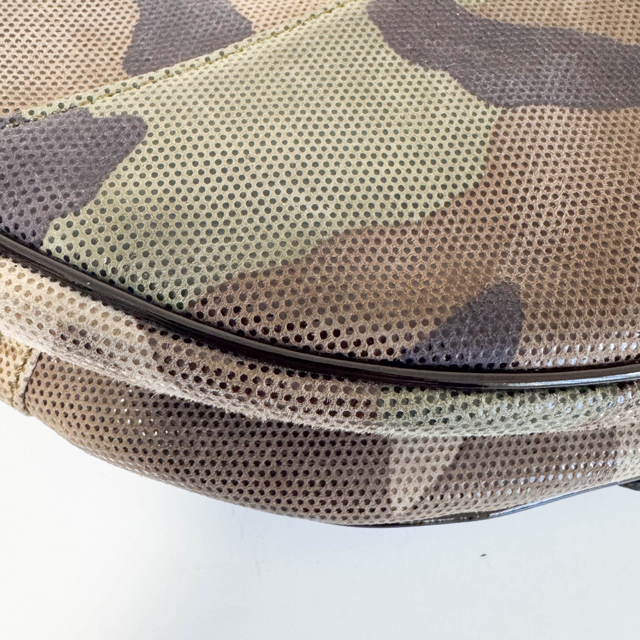 DIOR Green Camouflage Coated Canvas Saddle Shoulder Bag, in , Sold by HIVE PRELOVED - Shoulder Bags, ,
