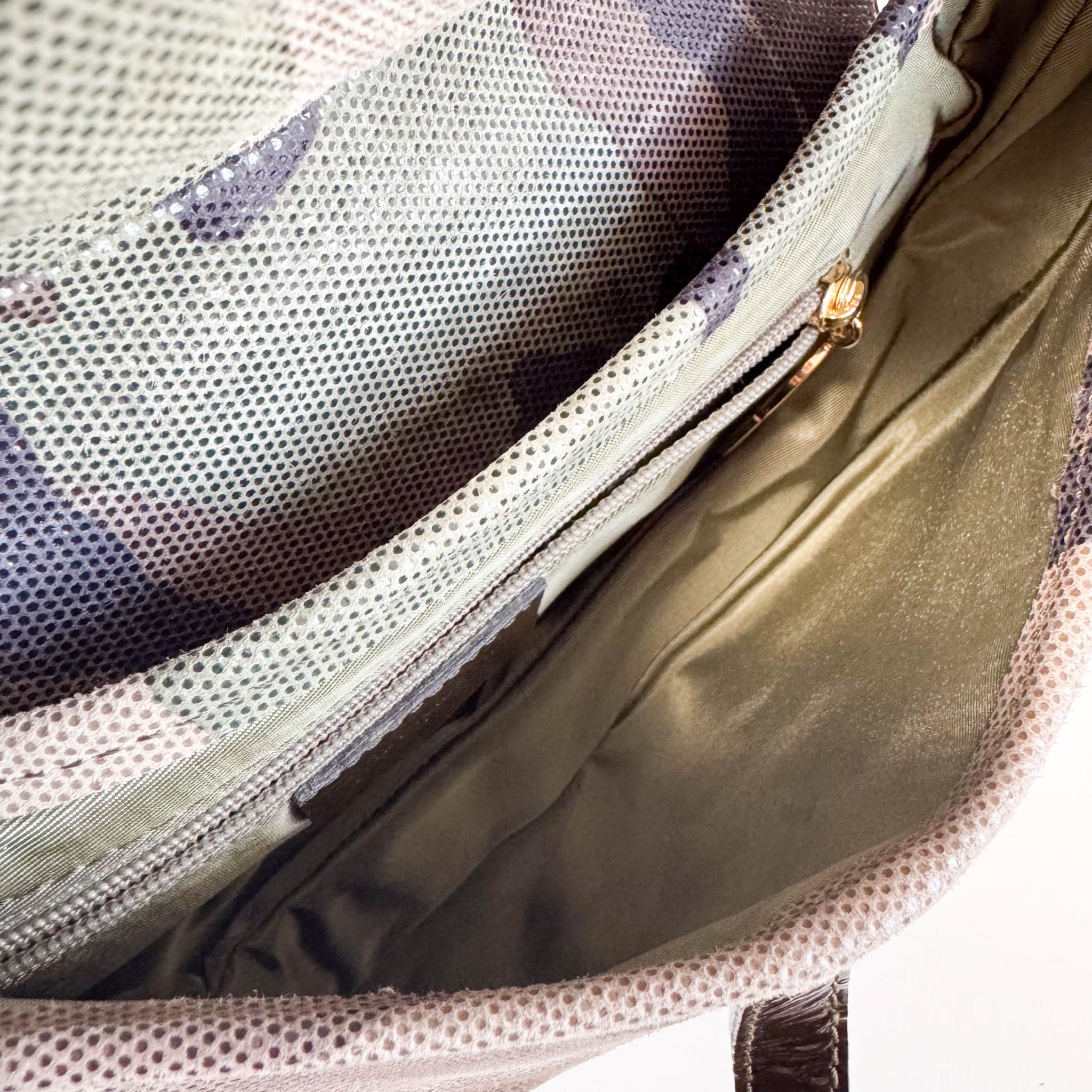 DIOR Green Camouflage Coated Canvas Saddle Shoulder Bag, in , Sold by HIVE PRELOVED - Shoulder Bags, ,