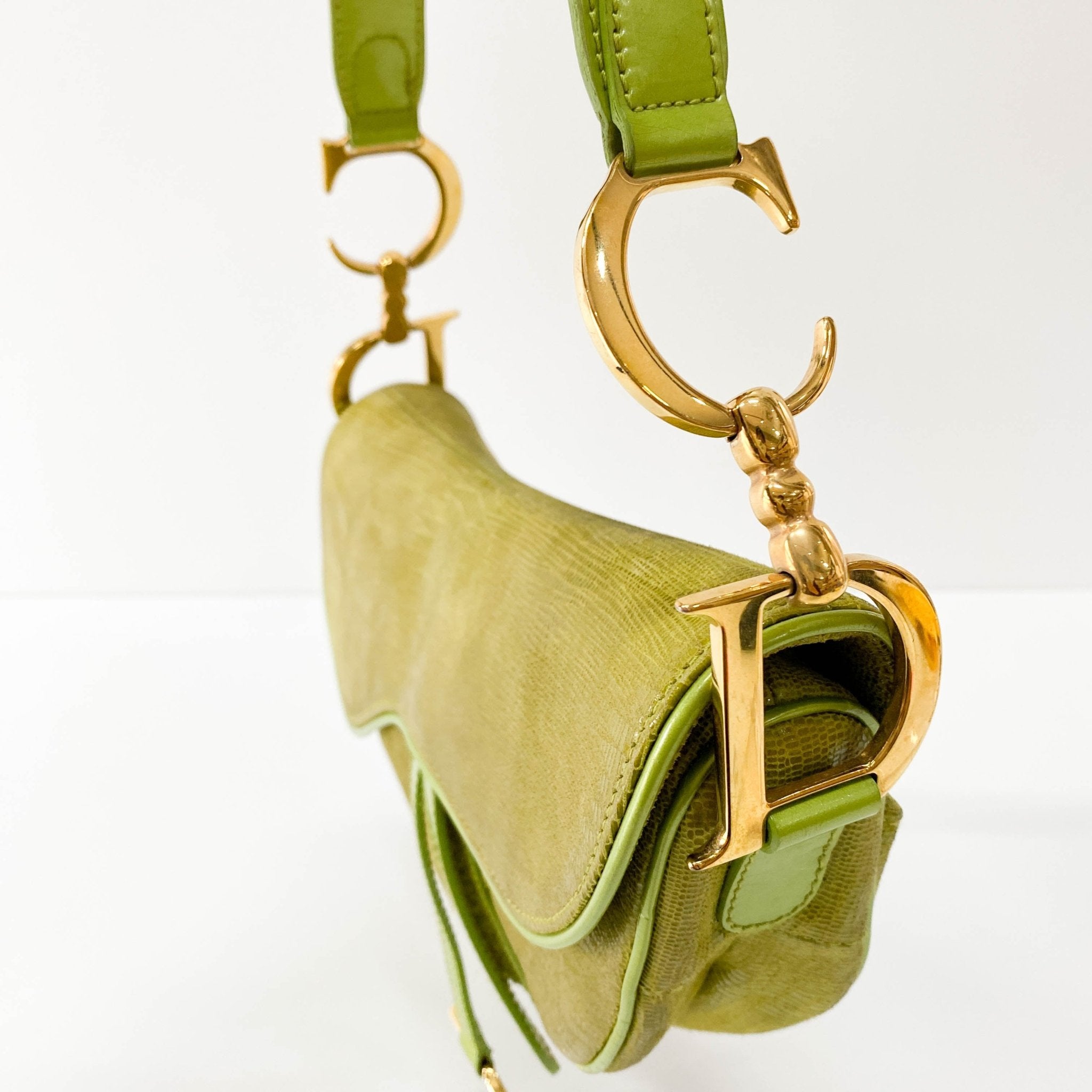 DIOR Green Leather Saddle Bag, in , Sold by HIVE PRELOVED - Shoulder Bags, ,