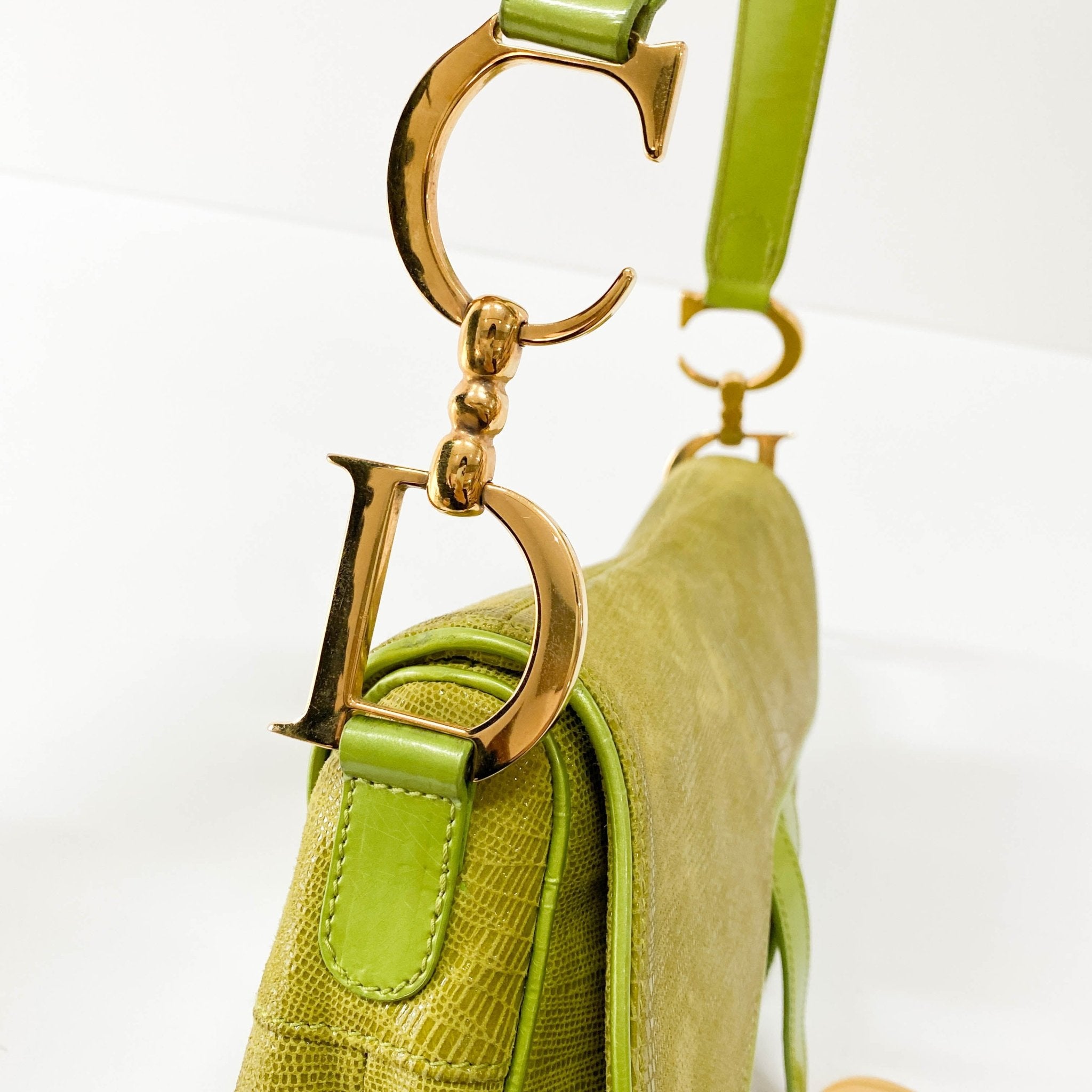 DIOR Green Leather Saddle Bag, in , Sold by HIVE PRELOVED - Shoulder Bags, ,