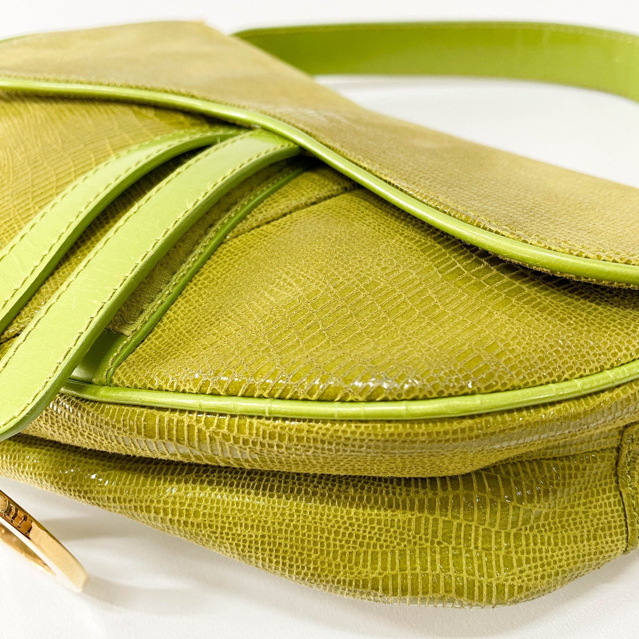 DIOR Green Leather Saddle Bag, in , Sold by HIVE PRELOVED - Shoulder Bags, ,