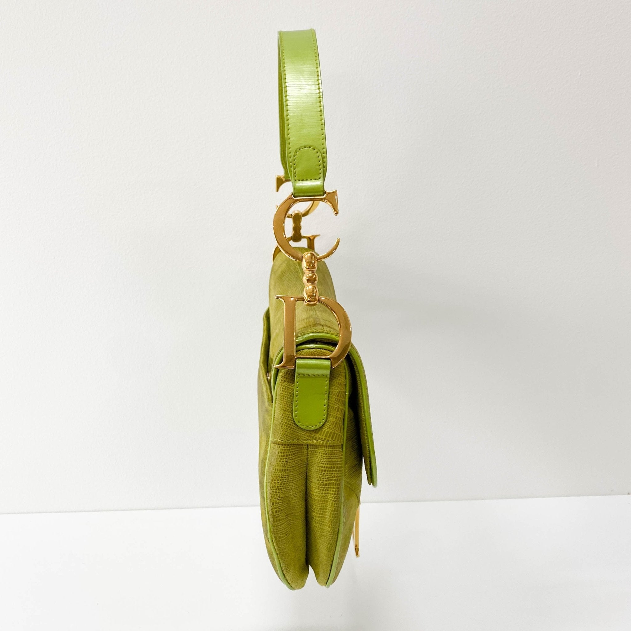 DIOR Green Leather Saddle Bag, in , Sold by HIVE PRELOVED - Shoulder Bags, ,