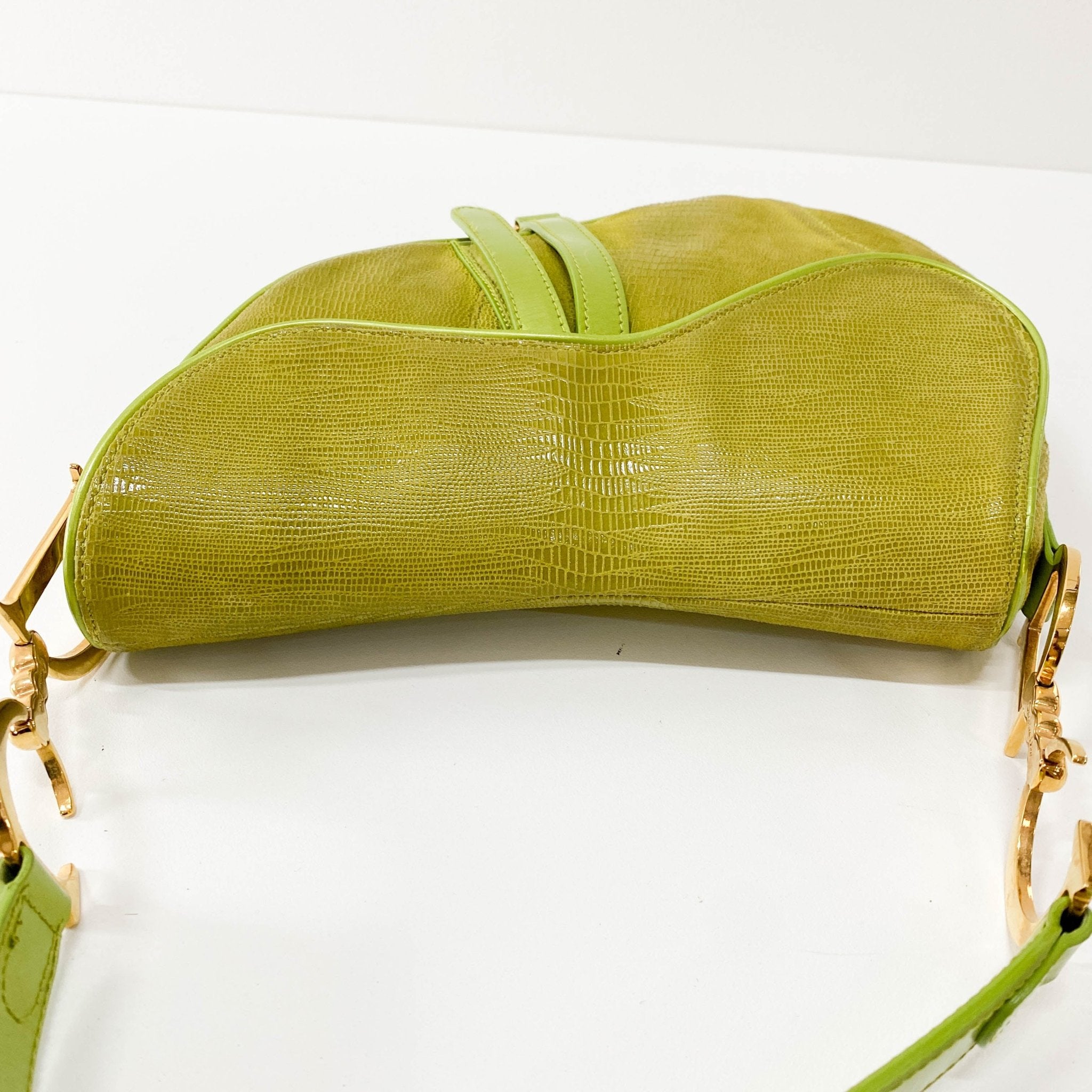 DIOR Green Leather Saddle Bag, in , Sold by HIVE PRELOVED - Shoulder Bags, ,