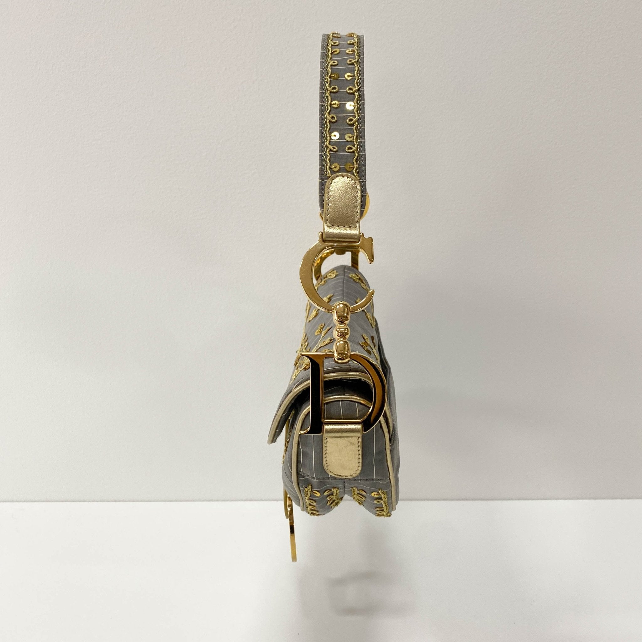 DIOR Grey Sequins Limited Edition Saddle Bag, in , Sold by HIVE PRELOVED - Shoulder Bags, ,