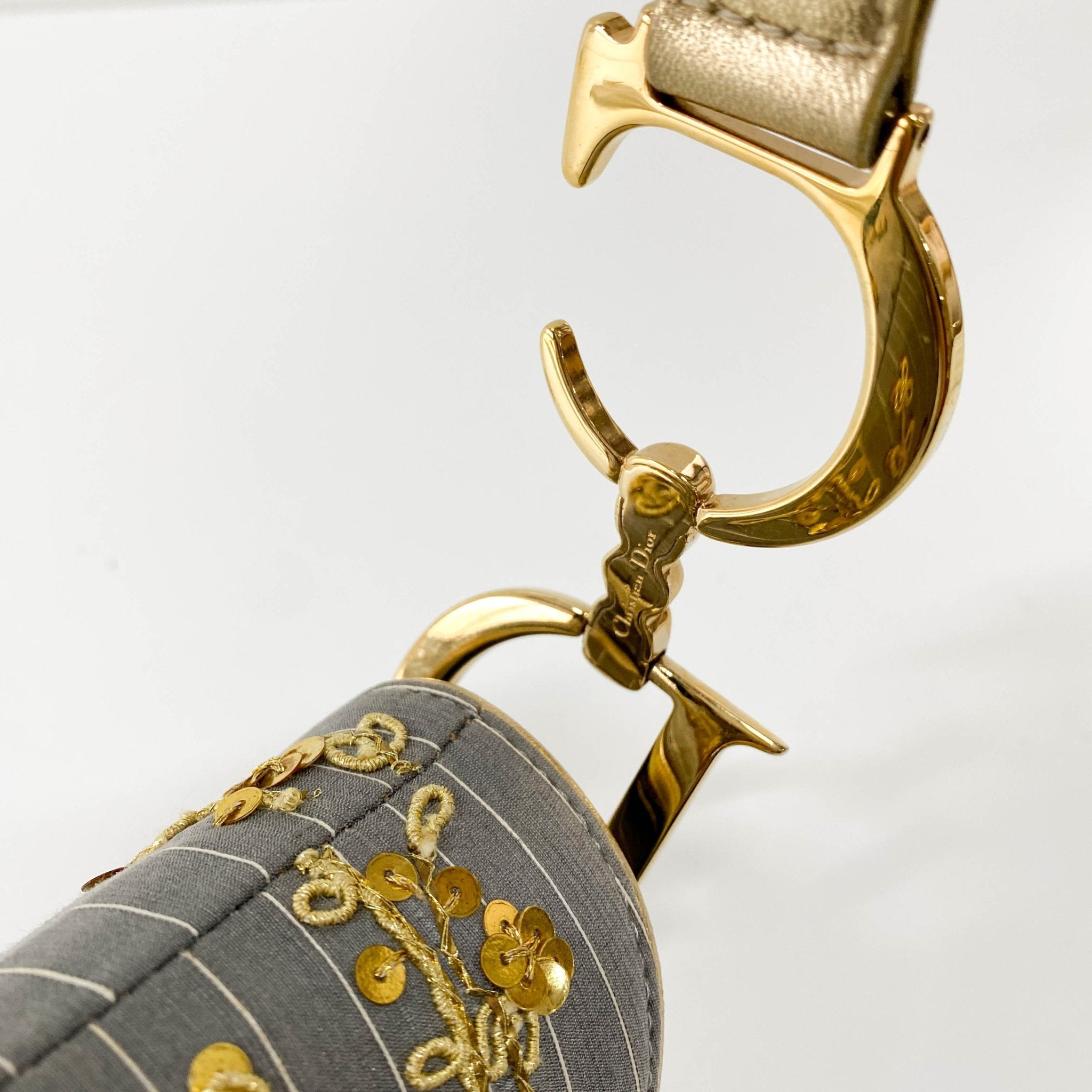 DIOR Grey Sequins Limited Edition Saddle Bag, in , Sold by HIVE PRELOVED - Shoulder Bags, ,