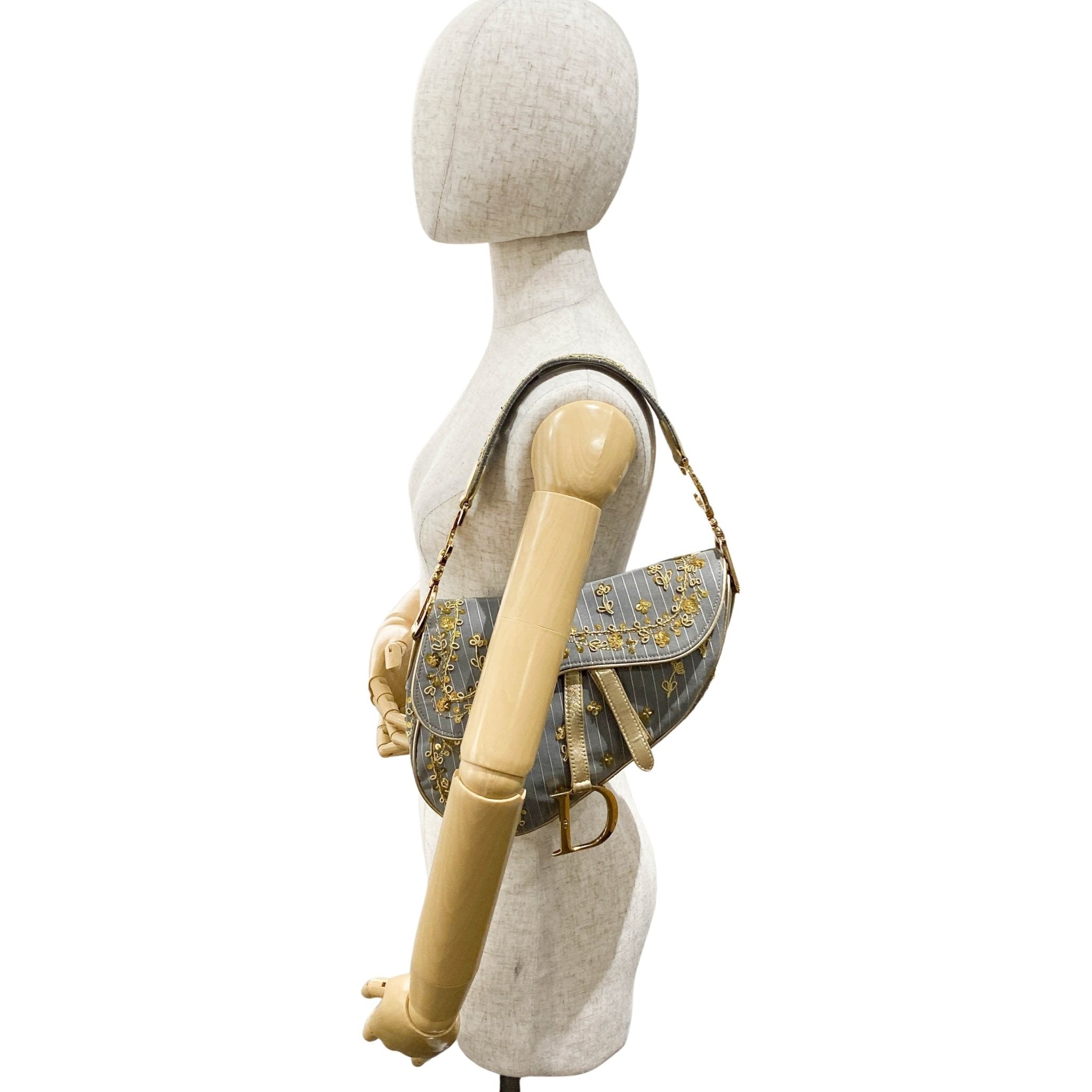 DIOR Grey Sequins Limited Edition Saddle Bag, in , Sold by HIVE PRELOVED - Shoulder Bags, ,