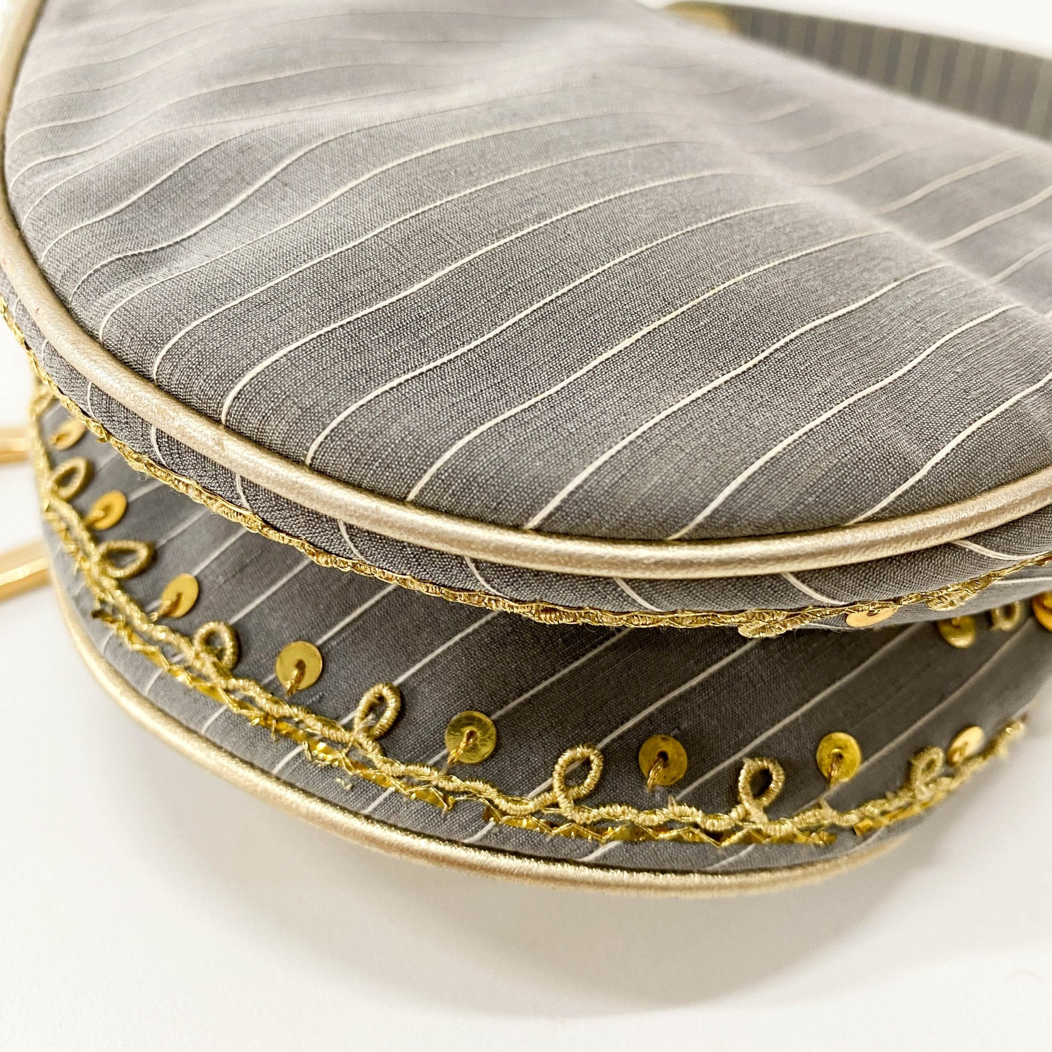 DIOR Grey Sequins Limited Edition Saddle Bag, in , Sold by HIVE PRELOVED - Shoulder Bags, ,