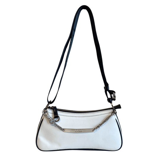 DIOR Hardcore Mini White Leather Shoulder Bag, in , Sold by HIVE PRELOVED - Crossbody bags, ,